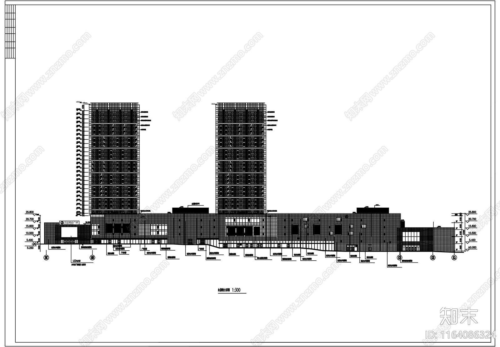 现代商场施工图下载【ID:1164086324】