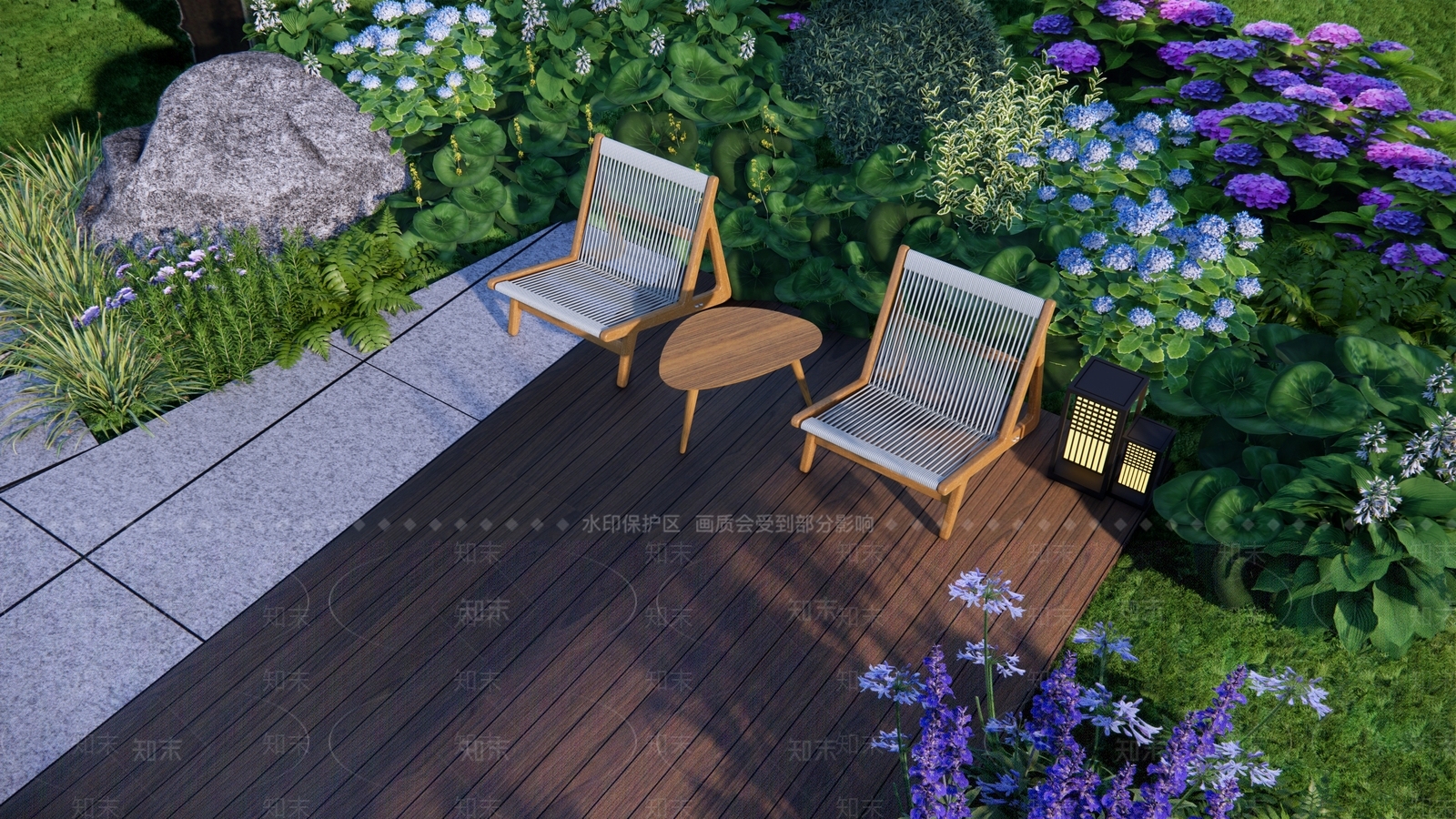 现代侘寂户外椅SU模型下载【ID:1164102333】