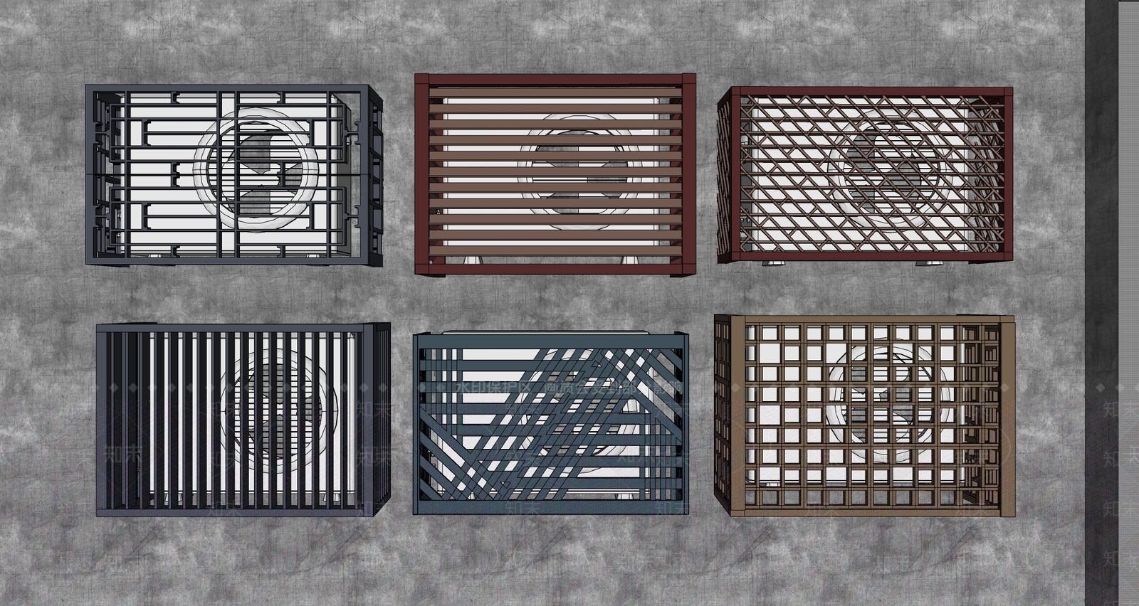现代新中式其他架子SU模型下载【ID:1164105961】