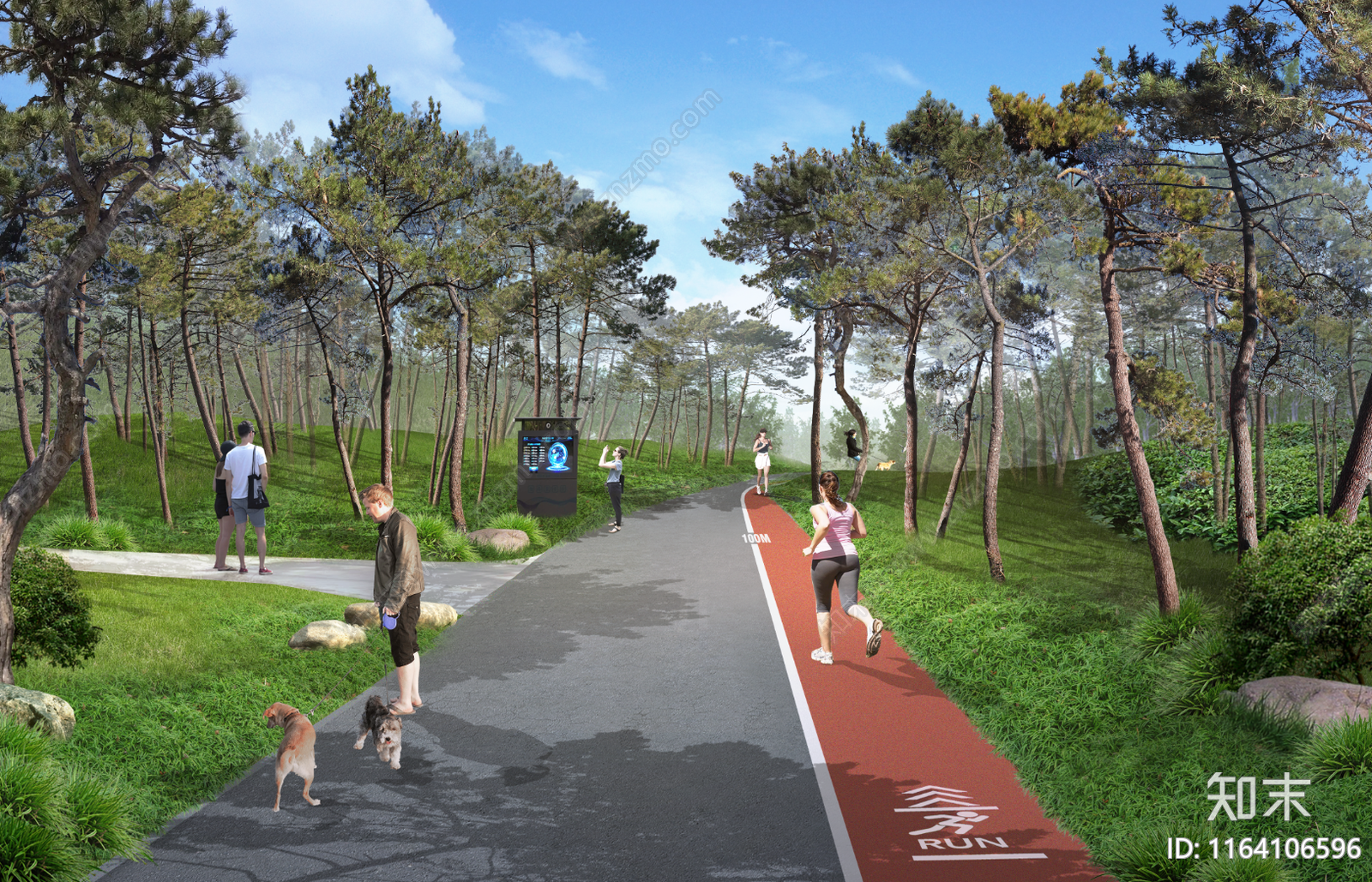 现代简约景观效果图下载【ID:1164106596】