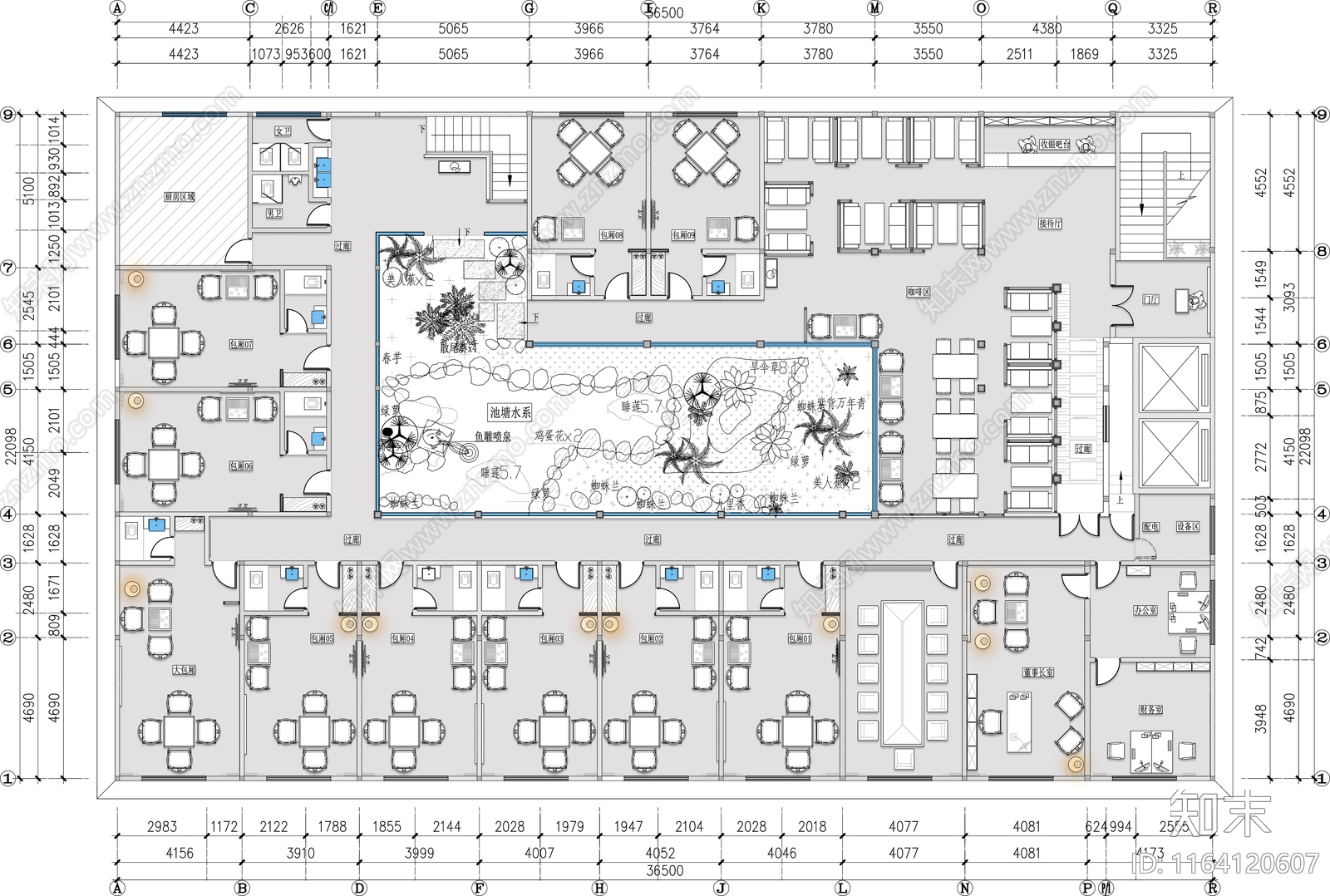 现代棋牌室施工图下载【ID:1164120607】