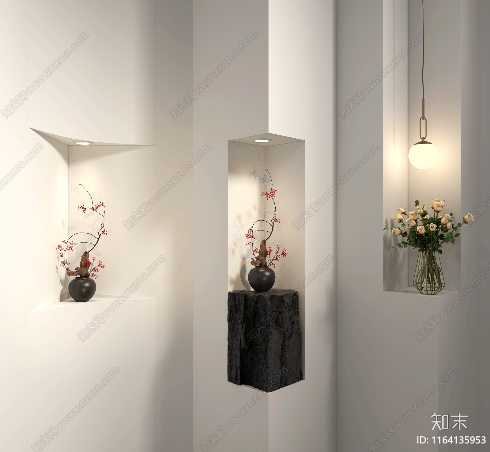 现代室内景观3D模型下载【ID:1164135953】