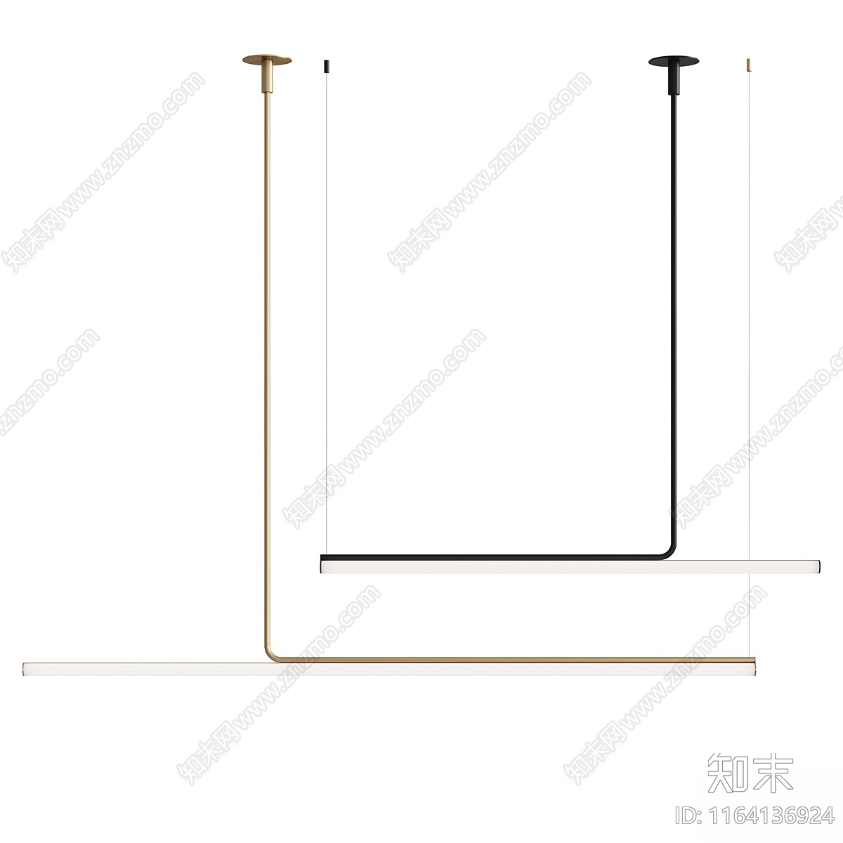 现代吊灯3D模型下载【ID:1164136924】