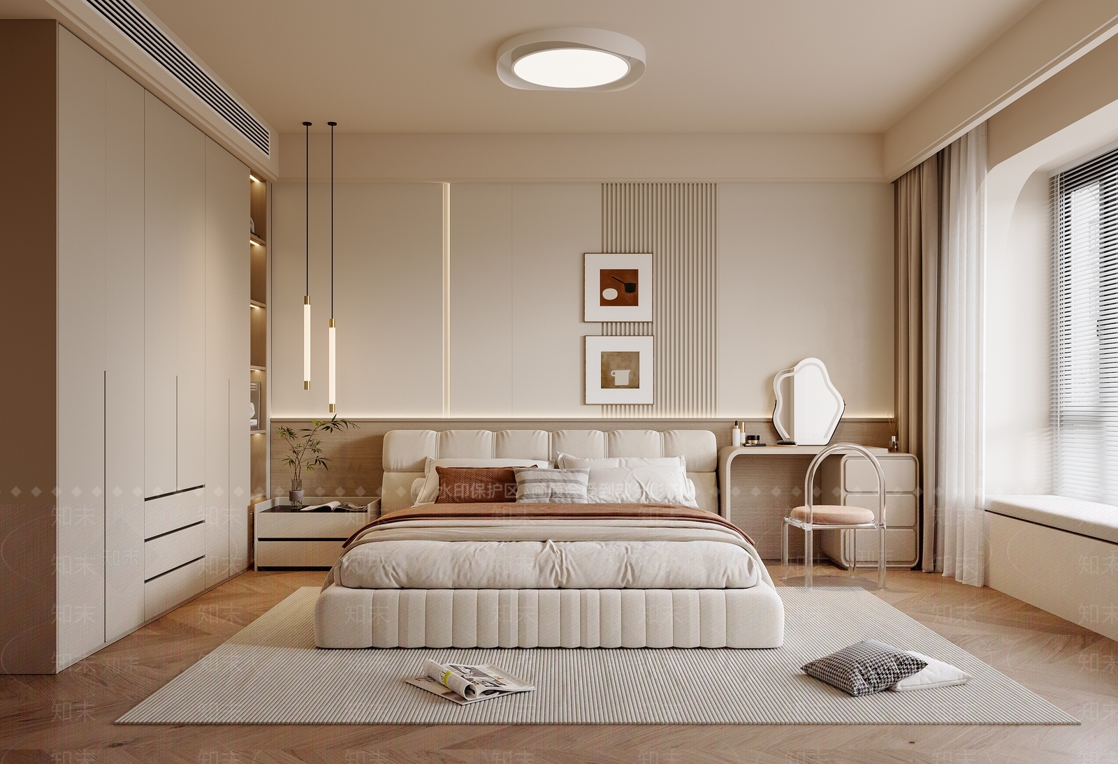 浅色梳妆台梳妆台3D模型下载【ID:1227521378】