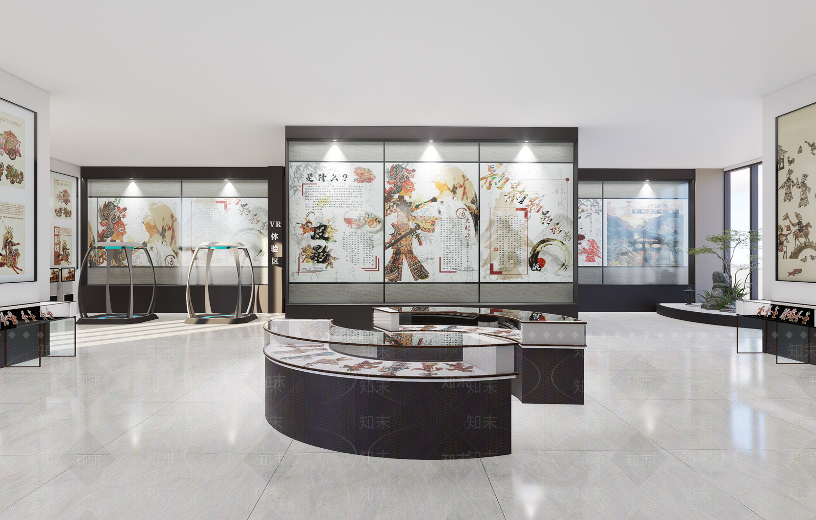 现代文化展厅SU模型下载【ID:1164139885】