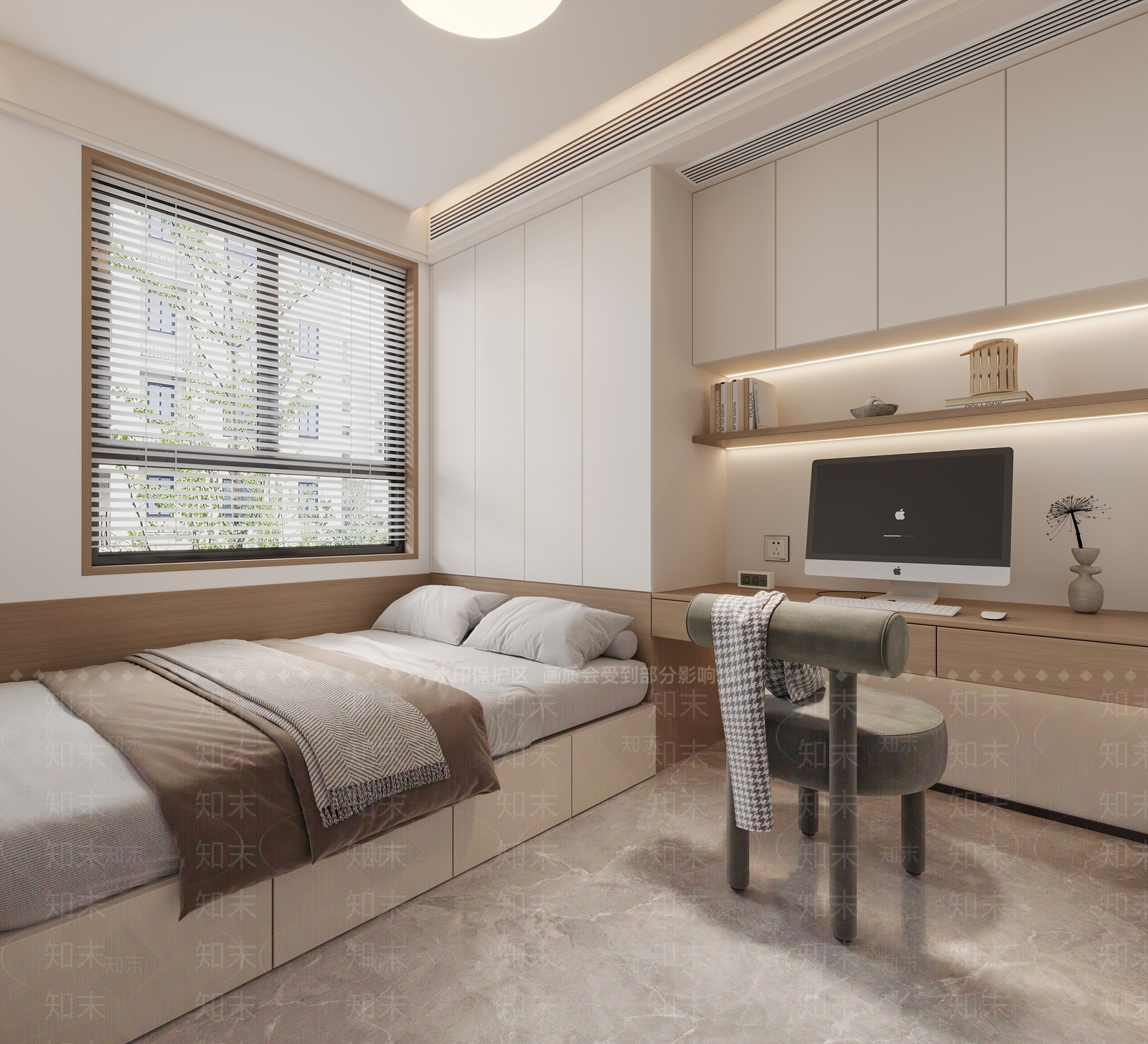 榻榻米卧室3D模型下载【ID:1164143081】