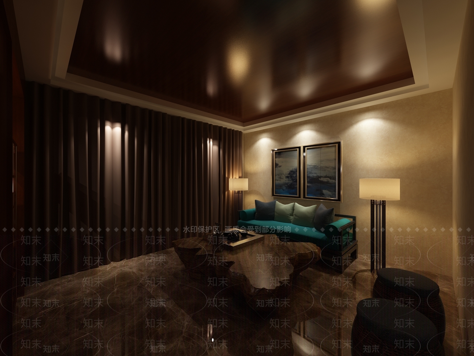 新中式珠宝店3D模型下载【ID:1164146907】