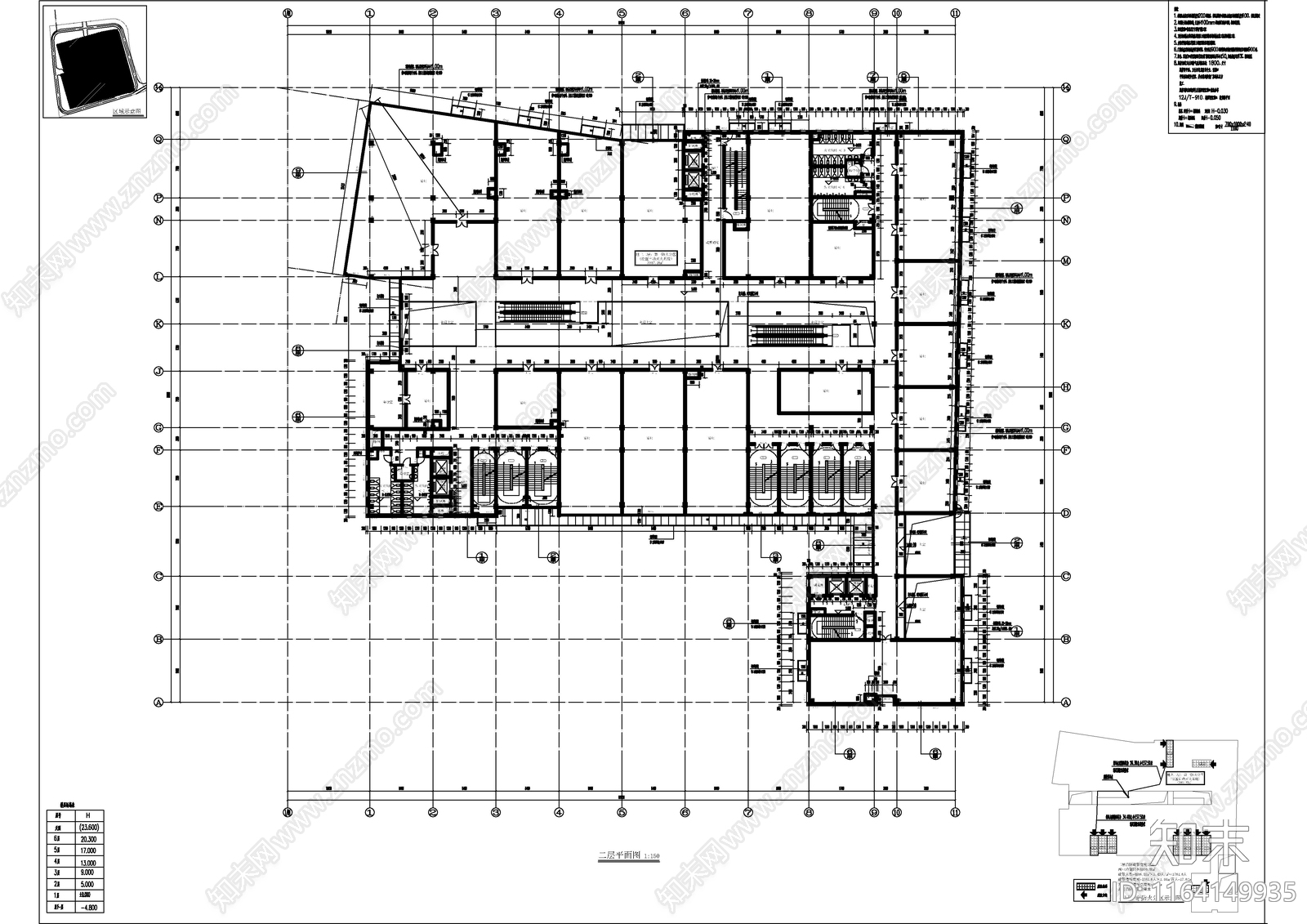 现代简约产业园建筑施工图下载【ID:1164149935】