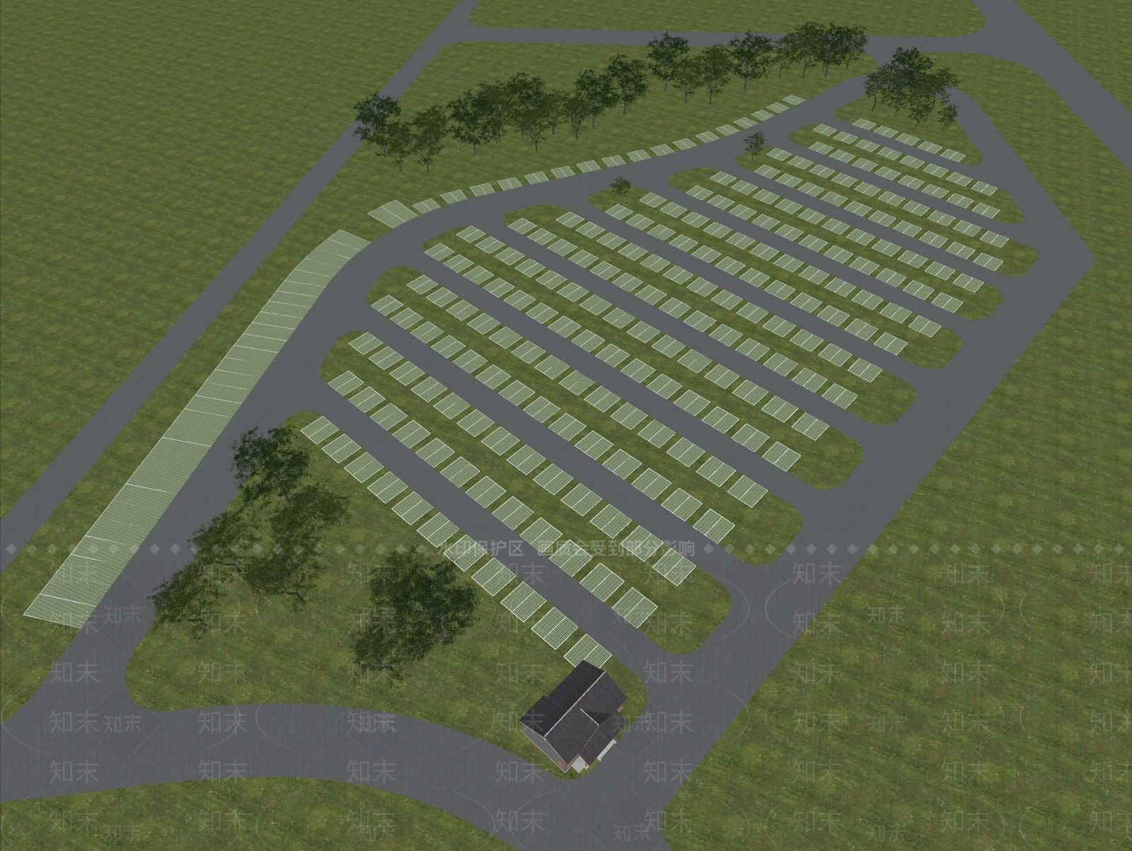 现代广场景观SU模型下载【ID:1164150149】