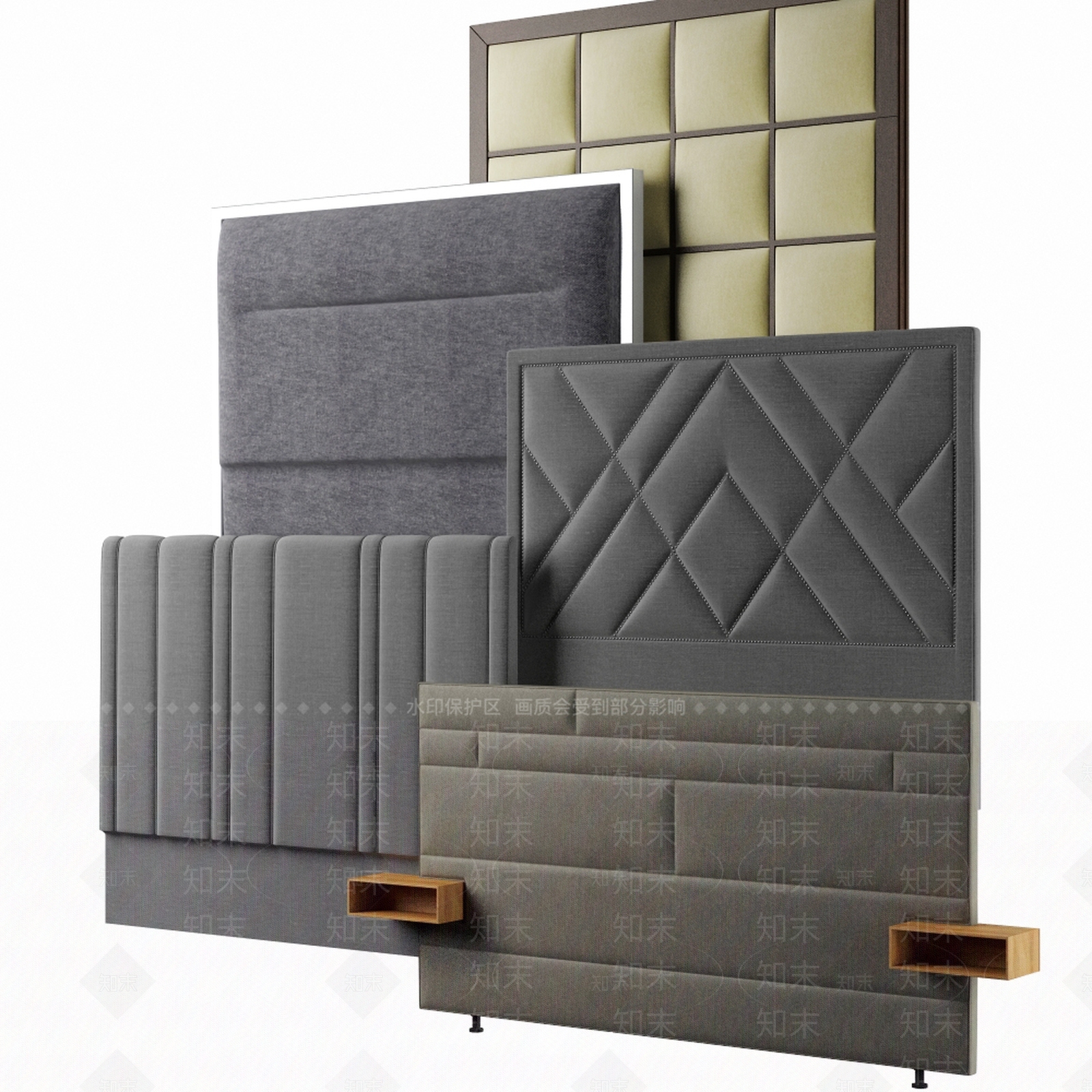 美式欧式护墙板3D模型下载【ID:1164165793】