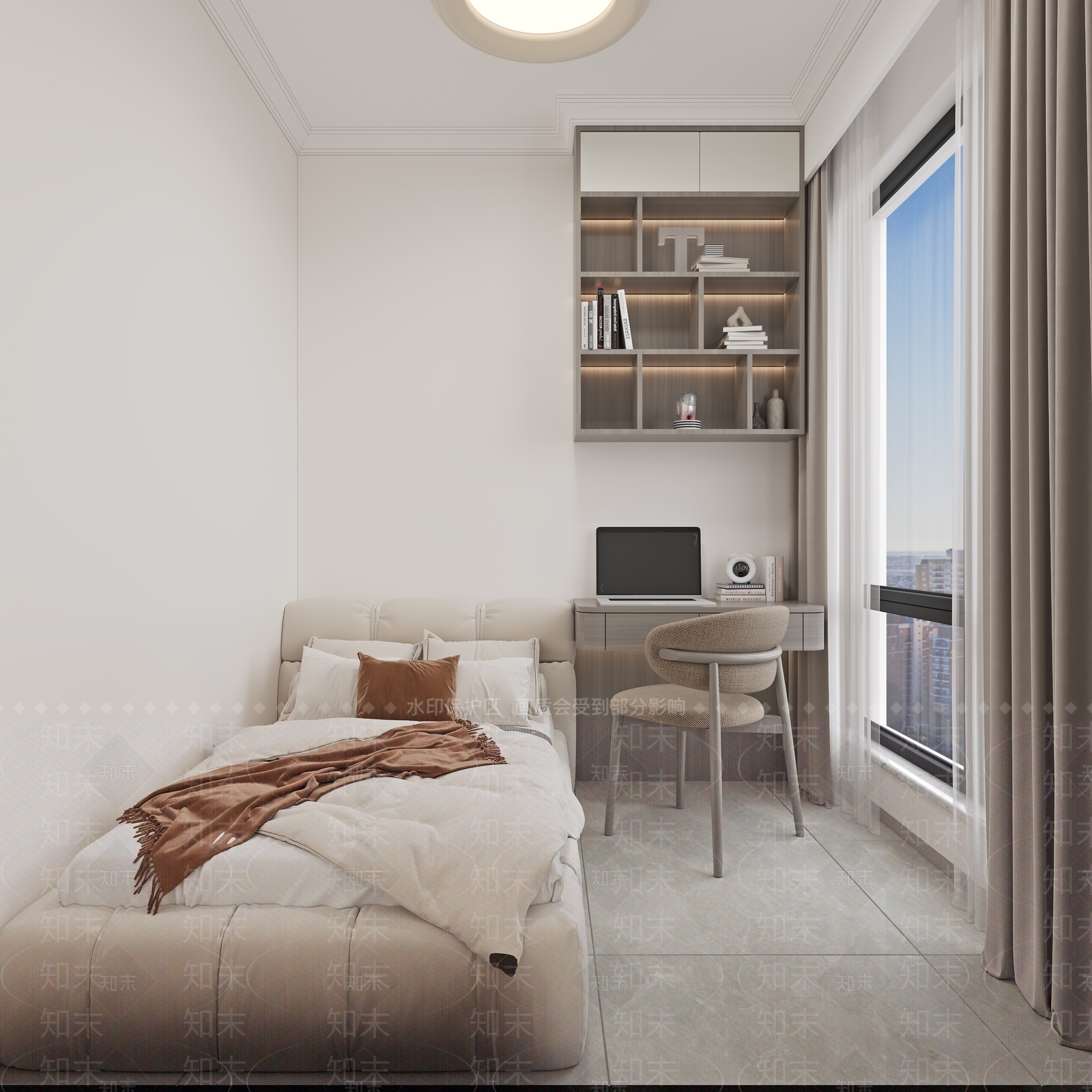 现代家居卧室3D模型下载【ID:1164167984】
