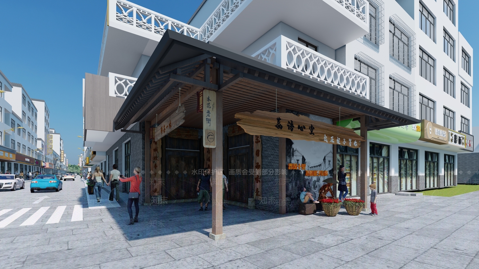 中式新中式其他景观小建筑SU模型下载【ID:1164422793】
