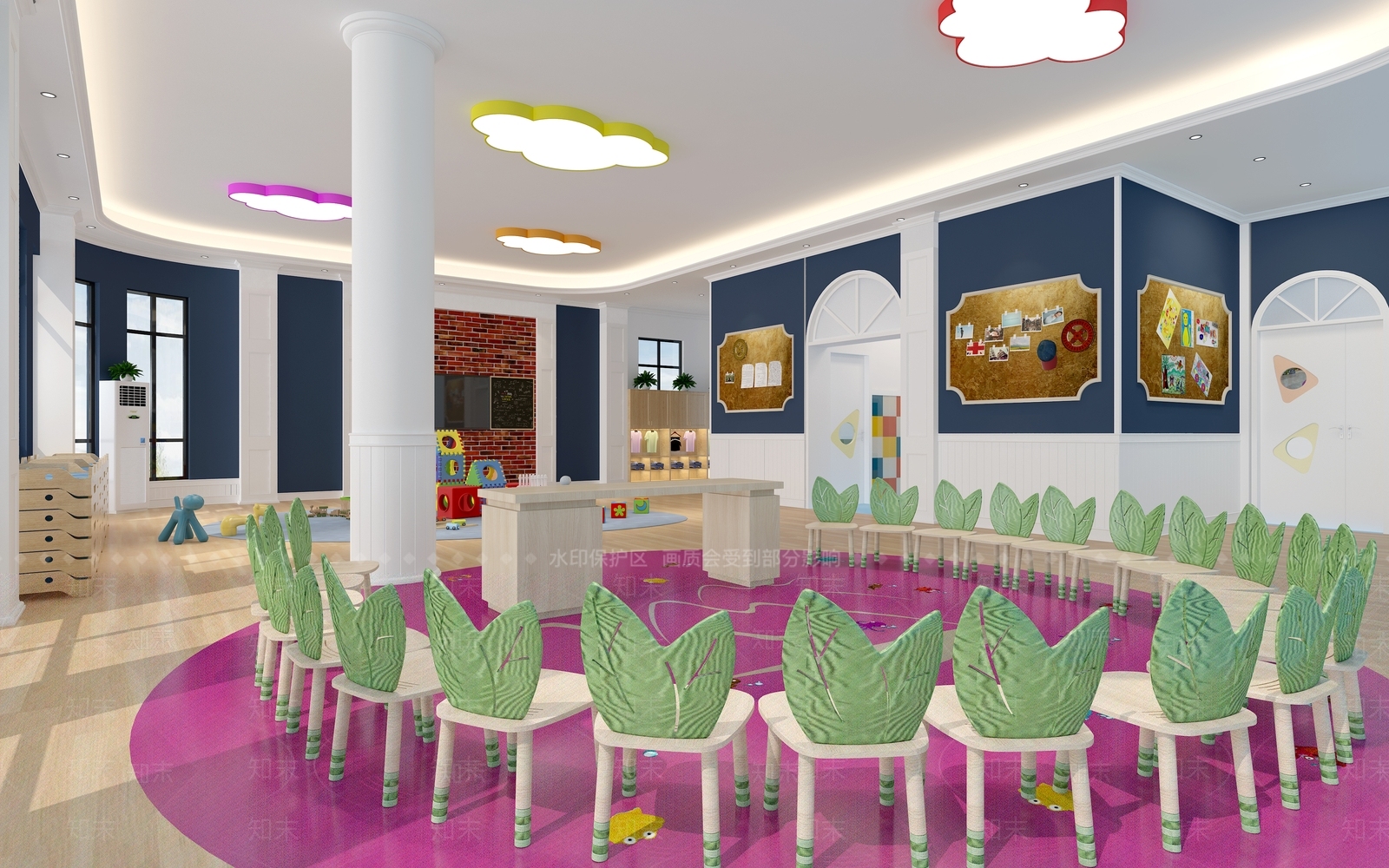 现代幼儿园3D模型下载【ID:1164174671】