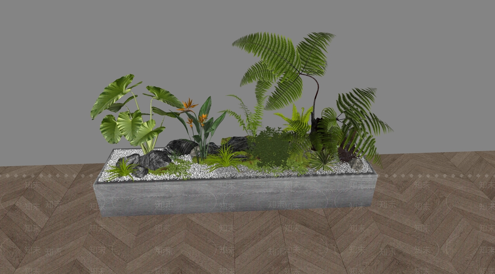 植物组合SU模型下载【ID:1164175592】