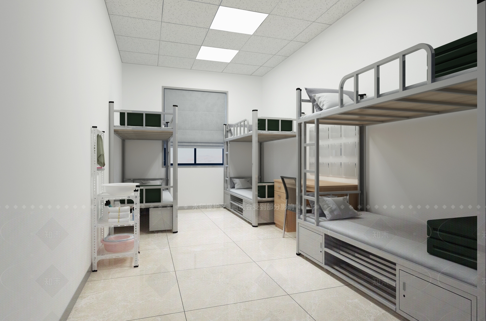 现代宿舍3D模型下载【ID:1214628635】