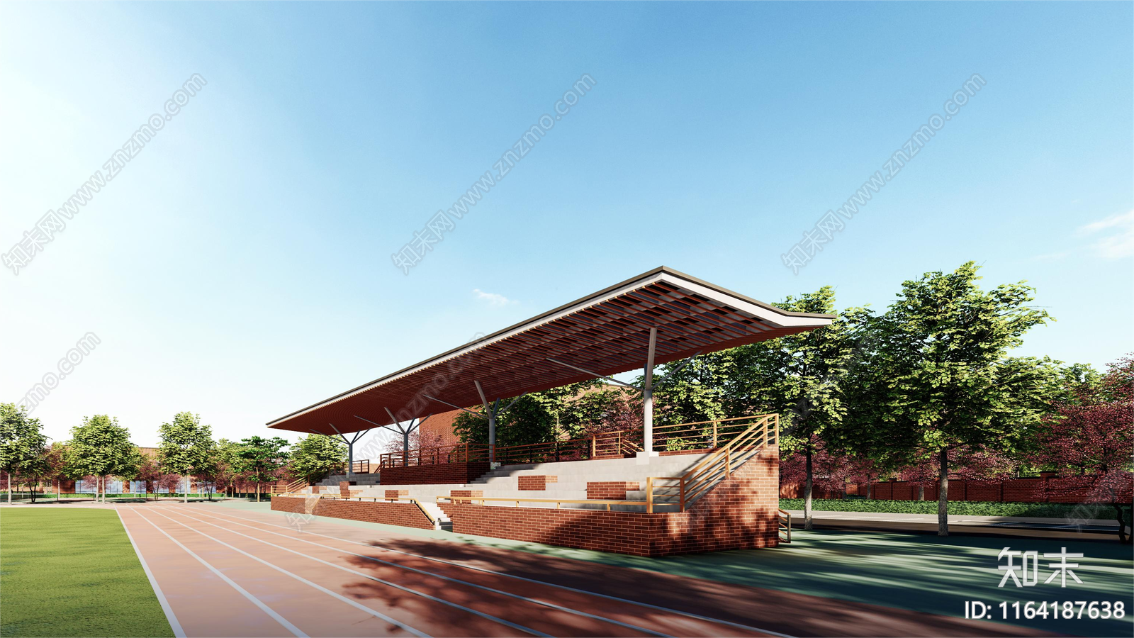 现代学校建筑施工图下载【ID:1164187638】