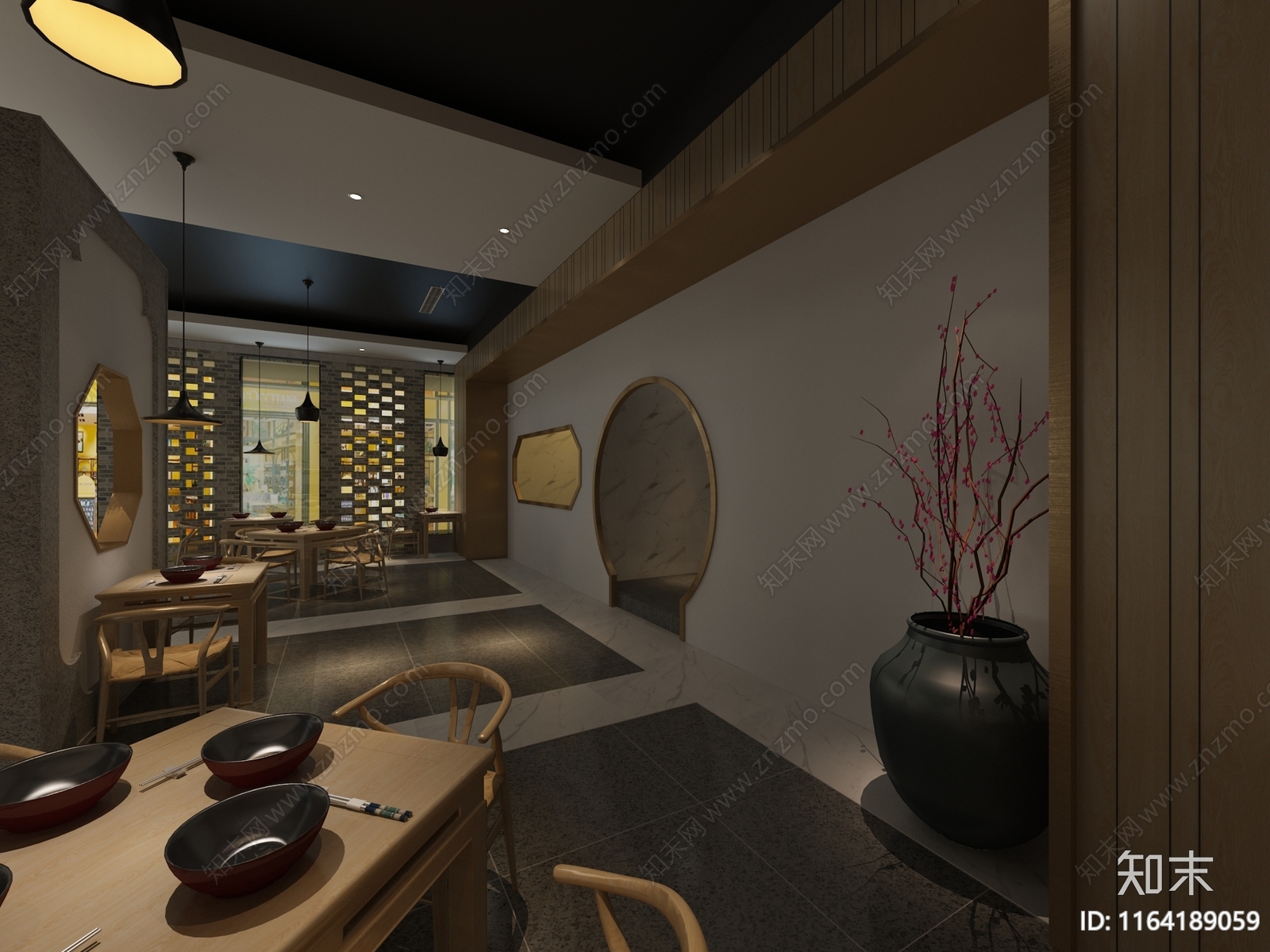 新中式快餐店3D模型下载【ID:1164189059】