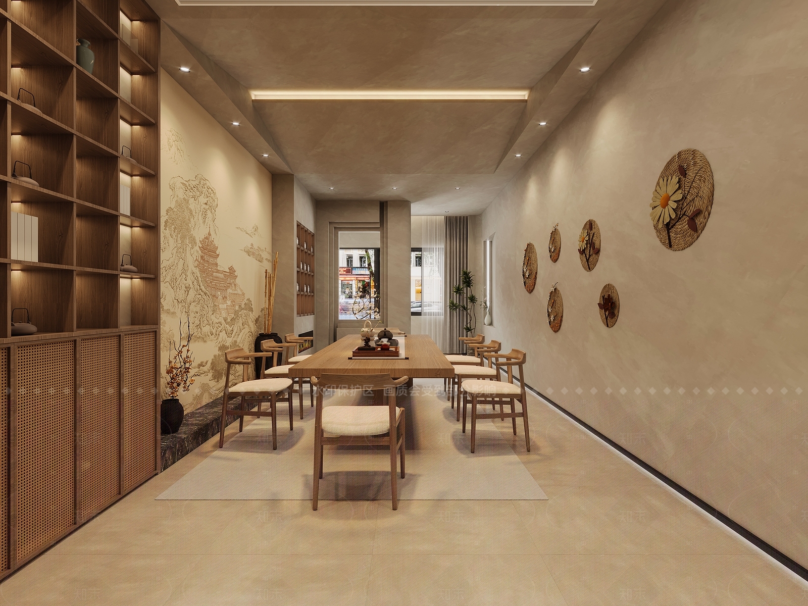 侘寂茶叶店3D模型下载【ID:1164189607】