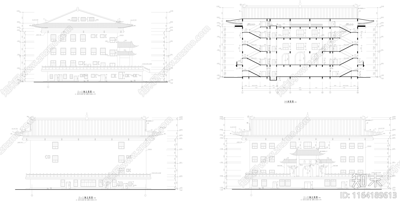 中古古建cad施工图下载【ID:1164189613】