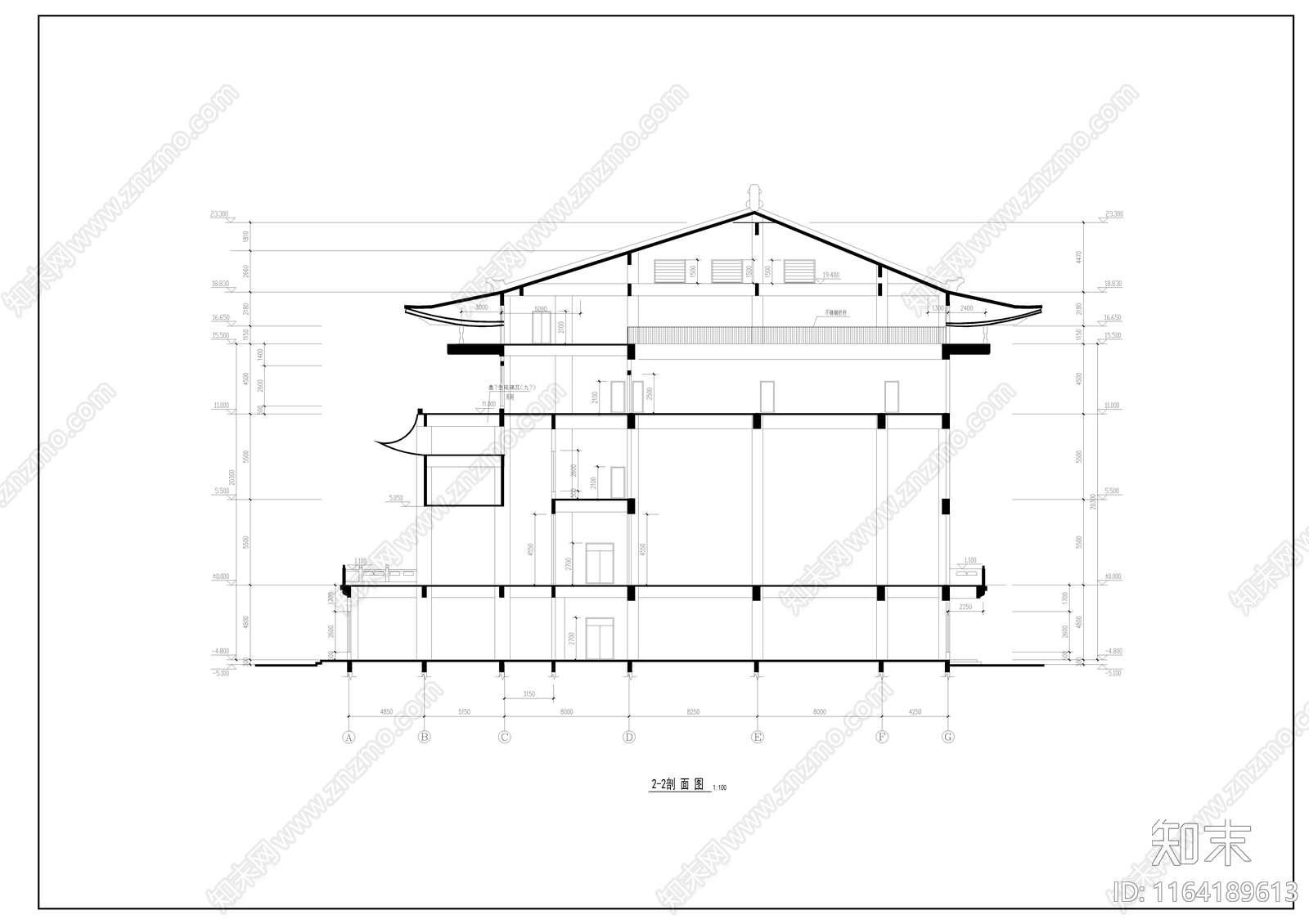 中古古建cad施工图下载【ID:1164189613】