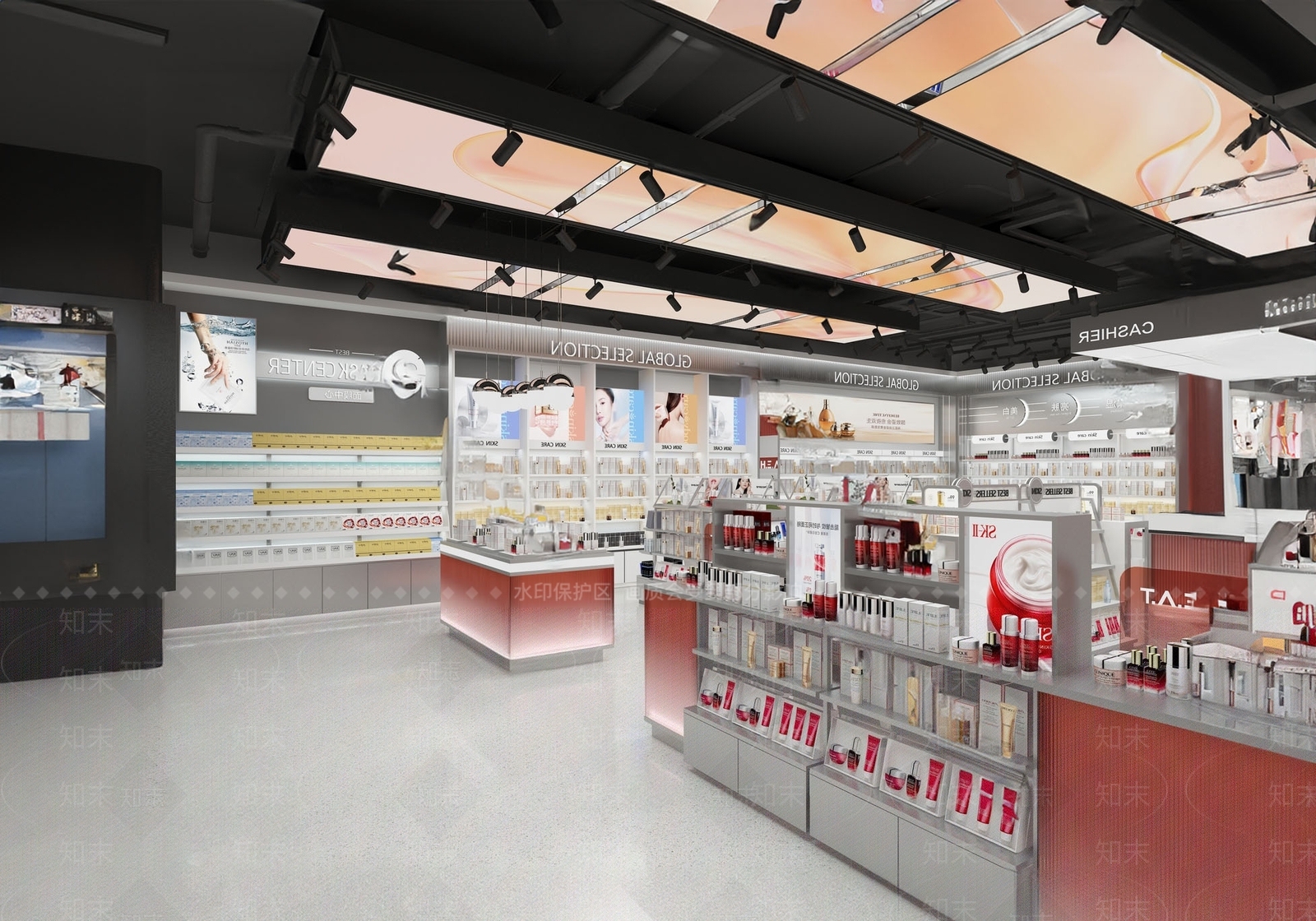 现代美妆店SU模型下载【ID:1164200967】