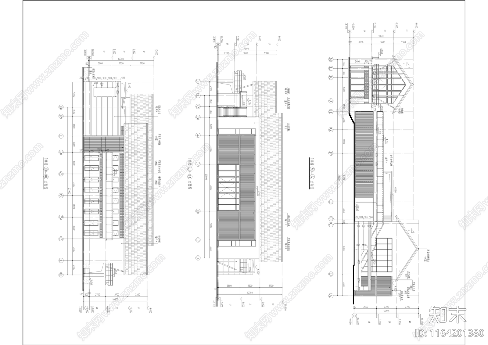 新中式复古其他建筑施工图下载【ID:1164201380】