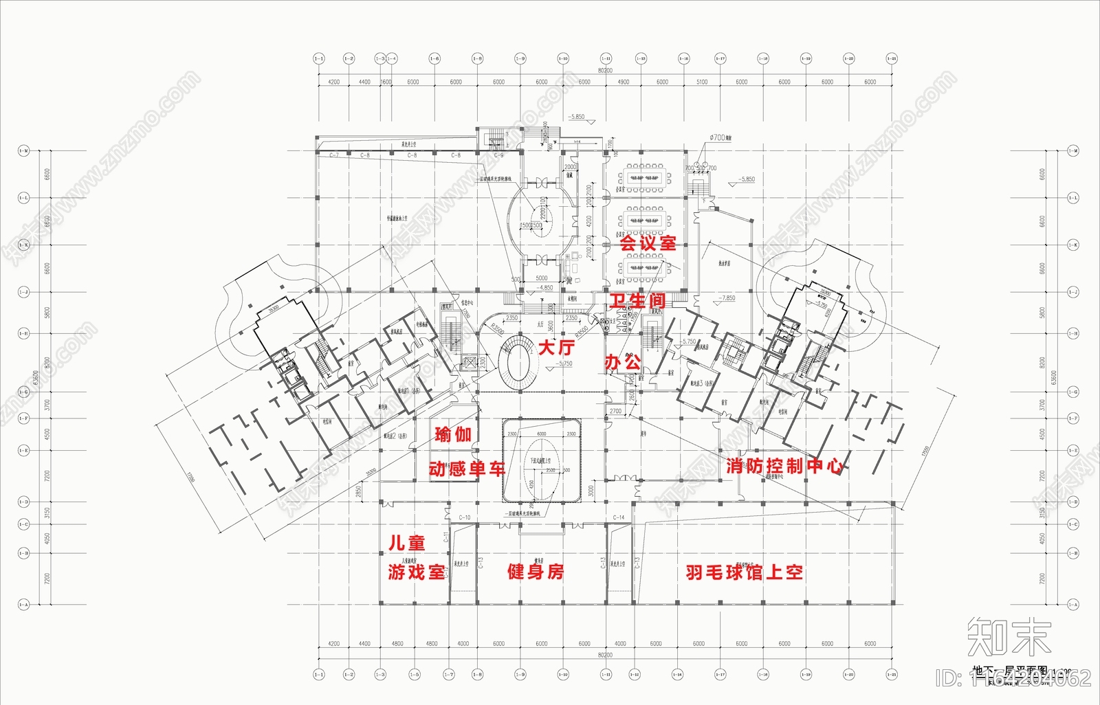 现代会所cad施工图下载【ID:1164204062】