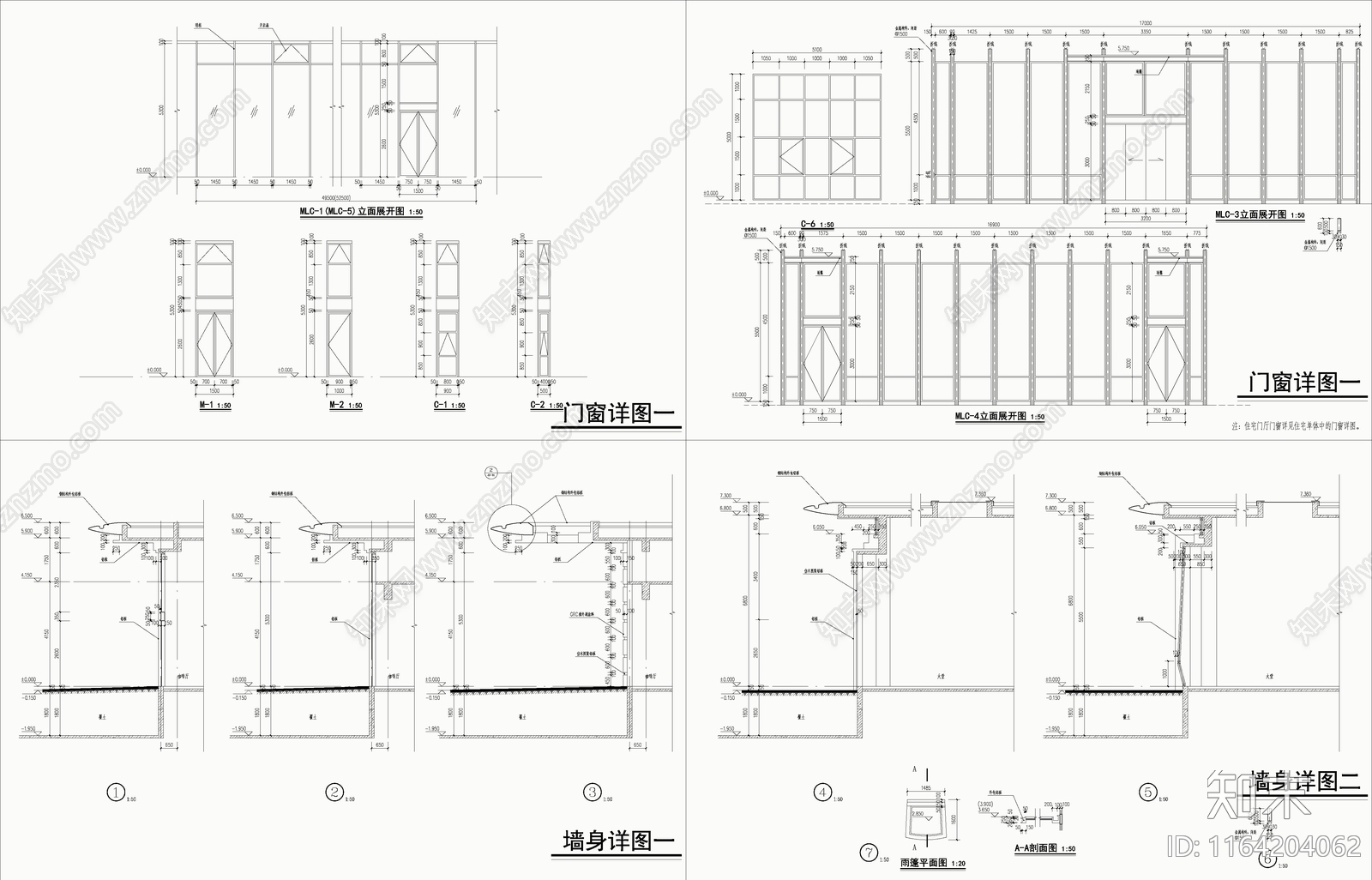 现代会所cad施工图下载【ID:1164204062】