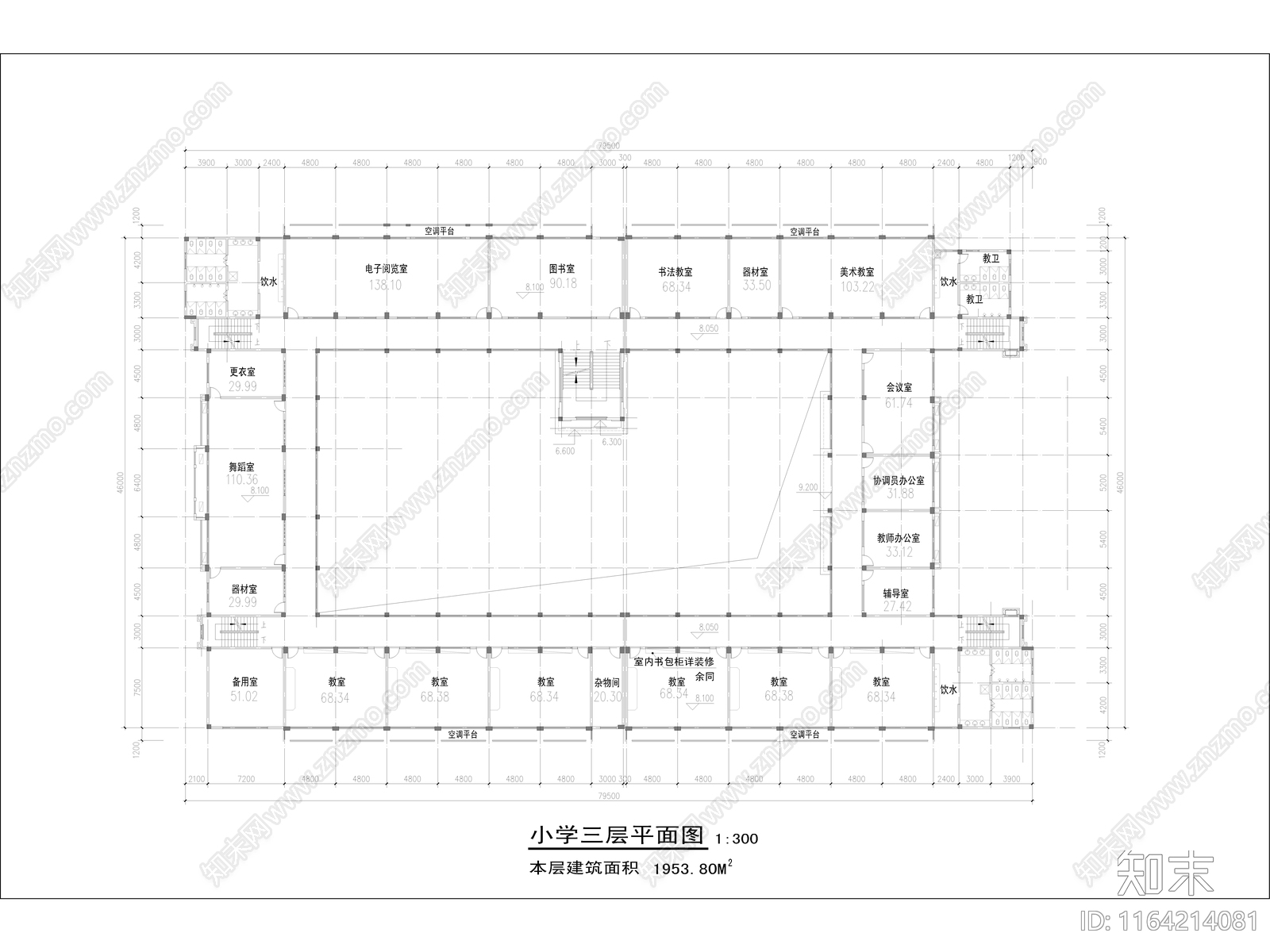 复古学校建筑cad施工图下载【ID:1164214081】