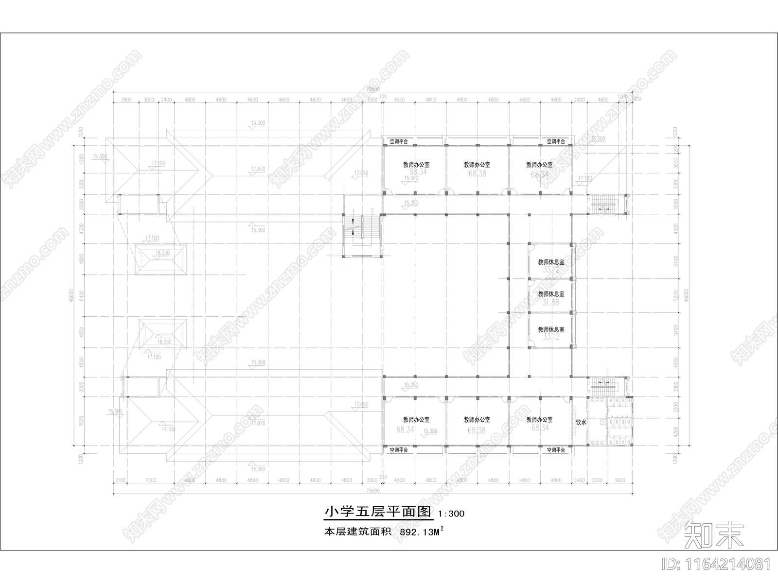 复古学校建筑cad施工图下载【ID:1164214081】