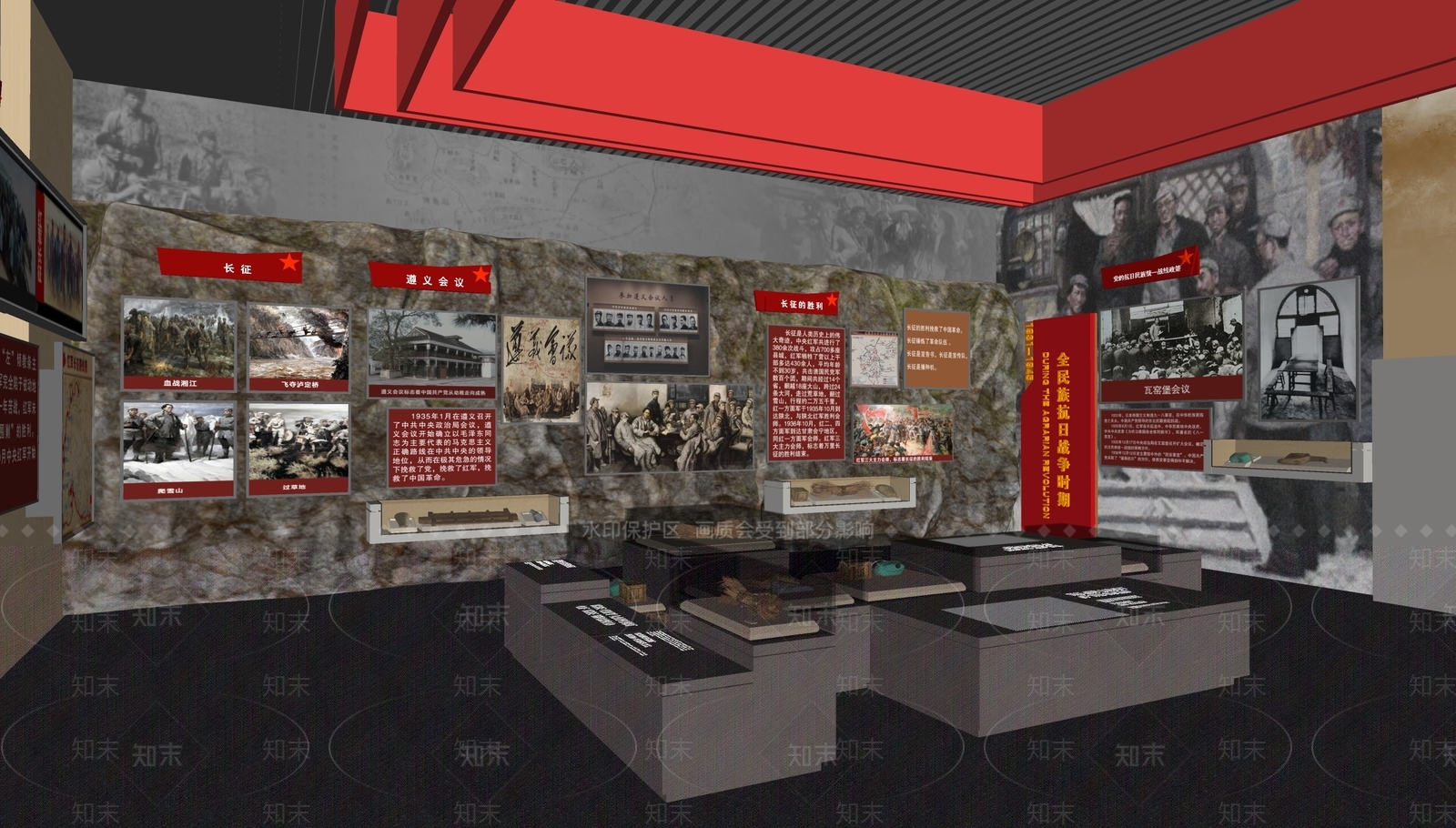 现代新中式博物馆SU模型下载【ID:1164216531】
