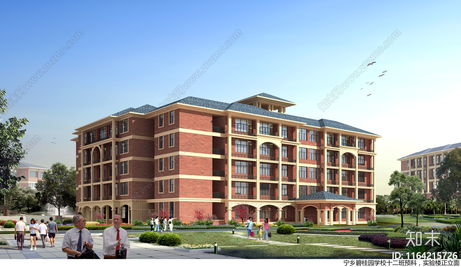 复古学校建筑cad施工图下载【ID:1164215726】