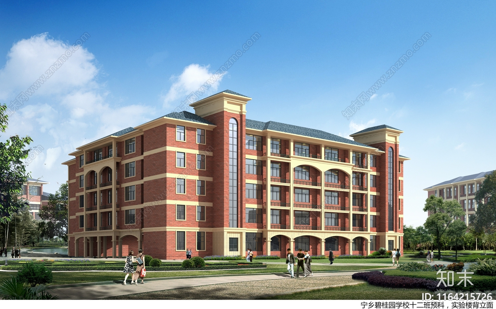 复古学校建筑cad施工图下载【ID:1164215726】