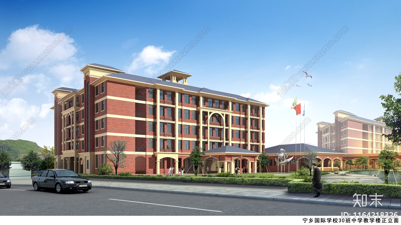 复古学校建筑cad施工图下载【ID:1164218326】