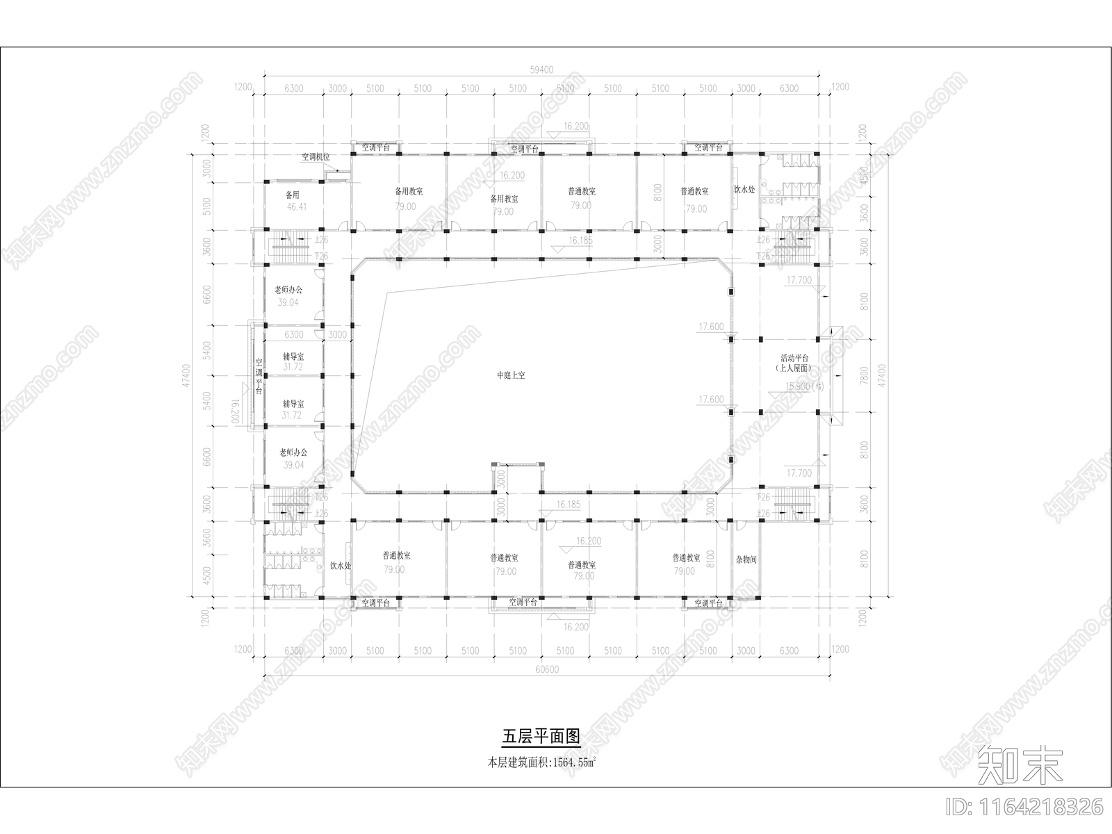 复古学校建筑cad施工图下载【ID:1164218326】