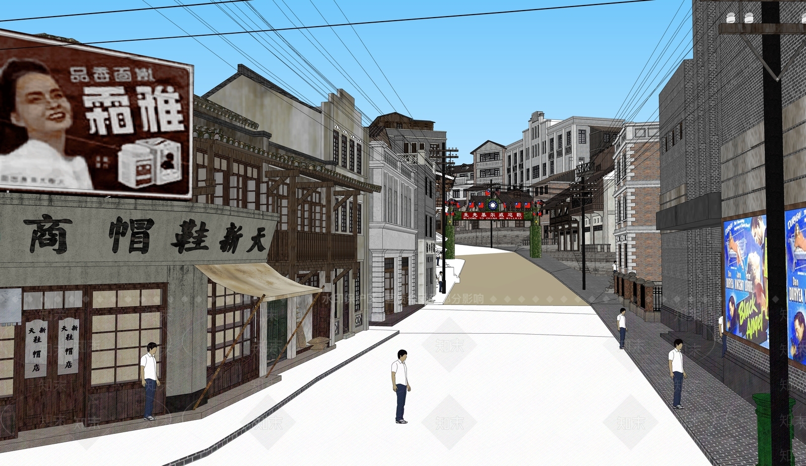 中式新中式其他商业建筑SU模型下载【ID:1164218534】