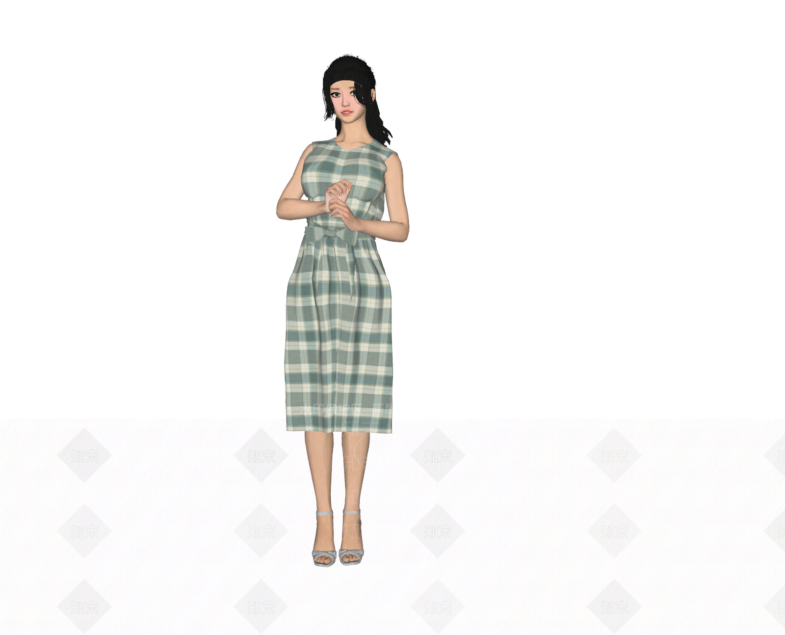 女人SU模型下载【ID:1164219098】