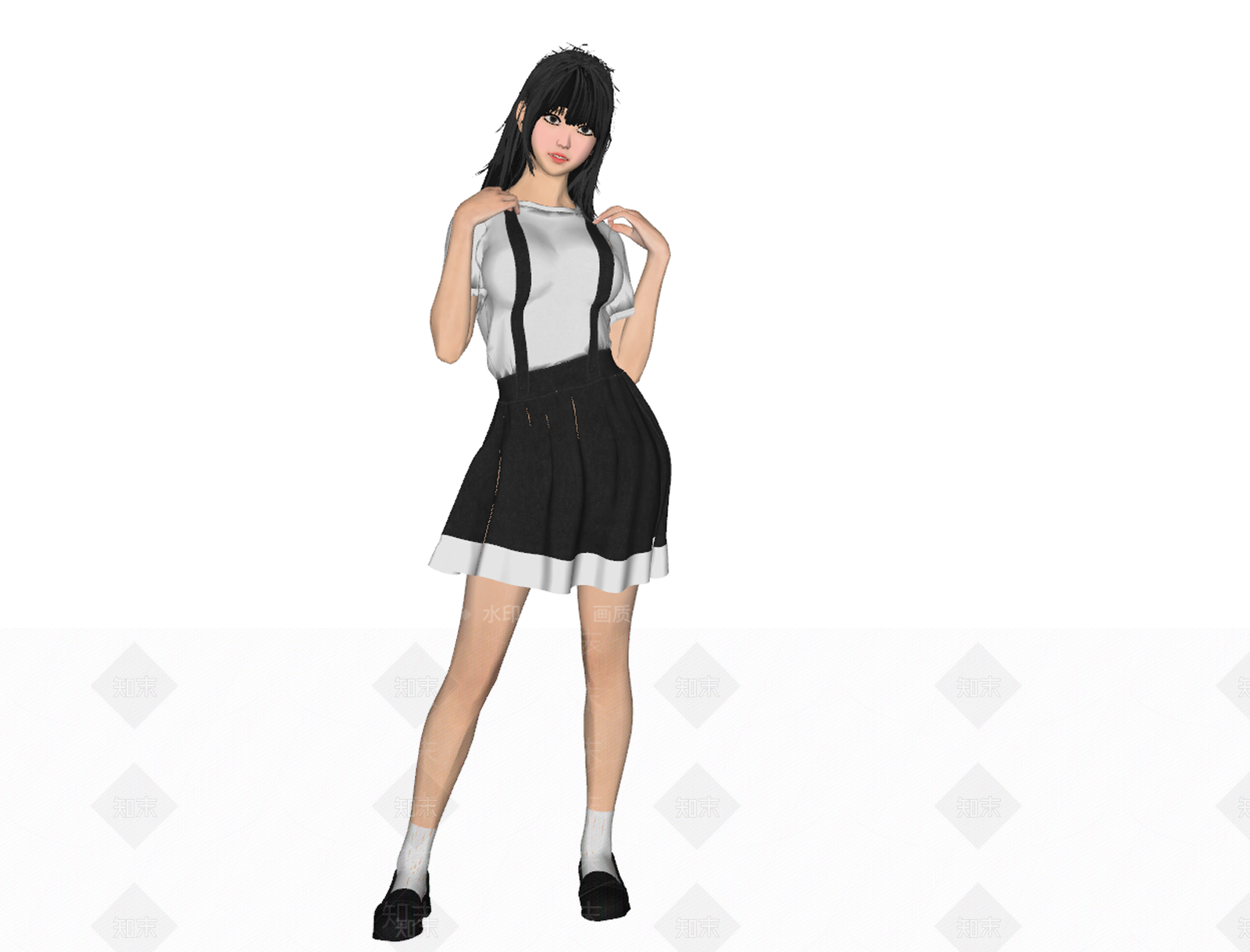 女人SU模型下载【ID:1164220819】
