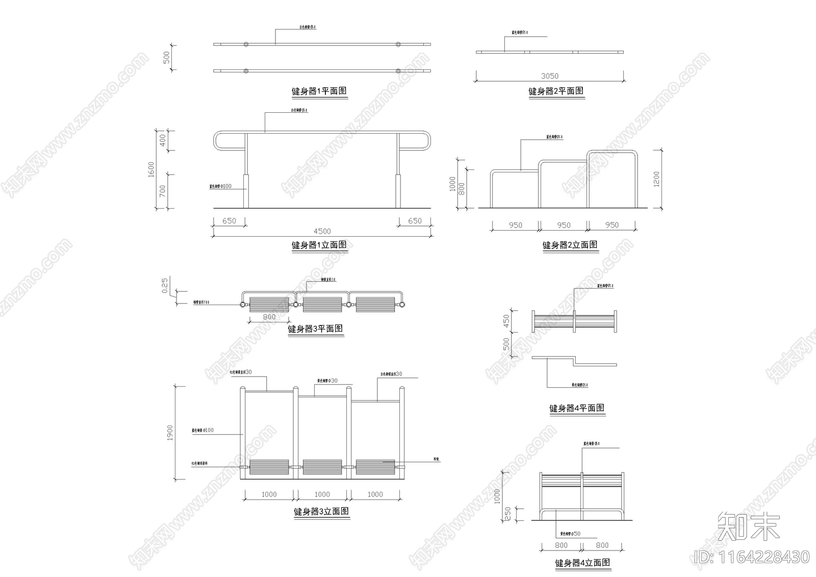 现代运动器材施工图下载【ID:1164228430】