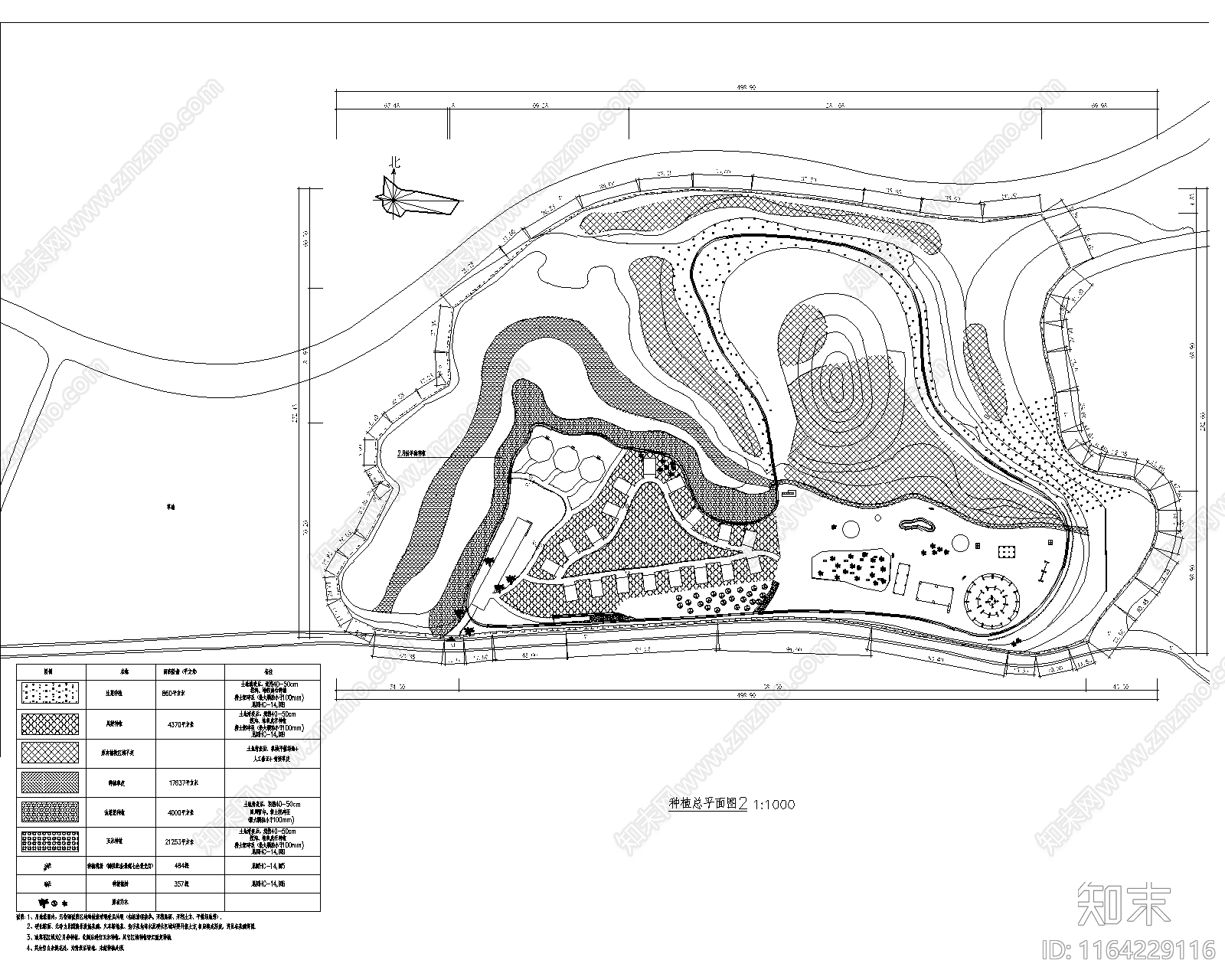 景观平面图cad施工图下载【ID:1164229116】