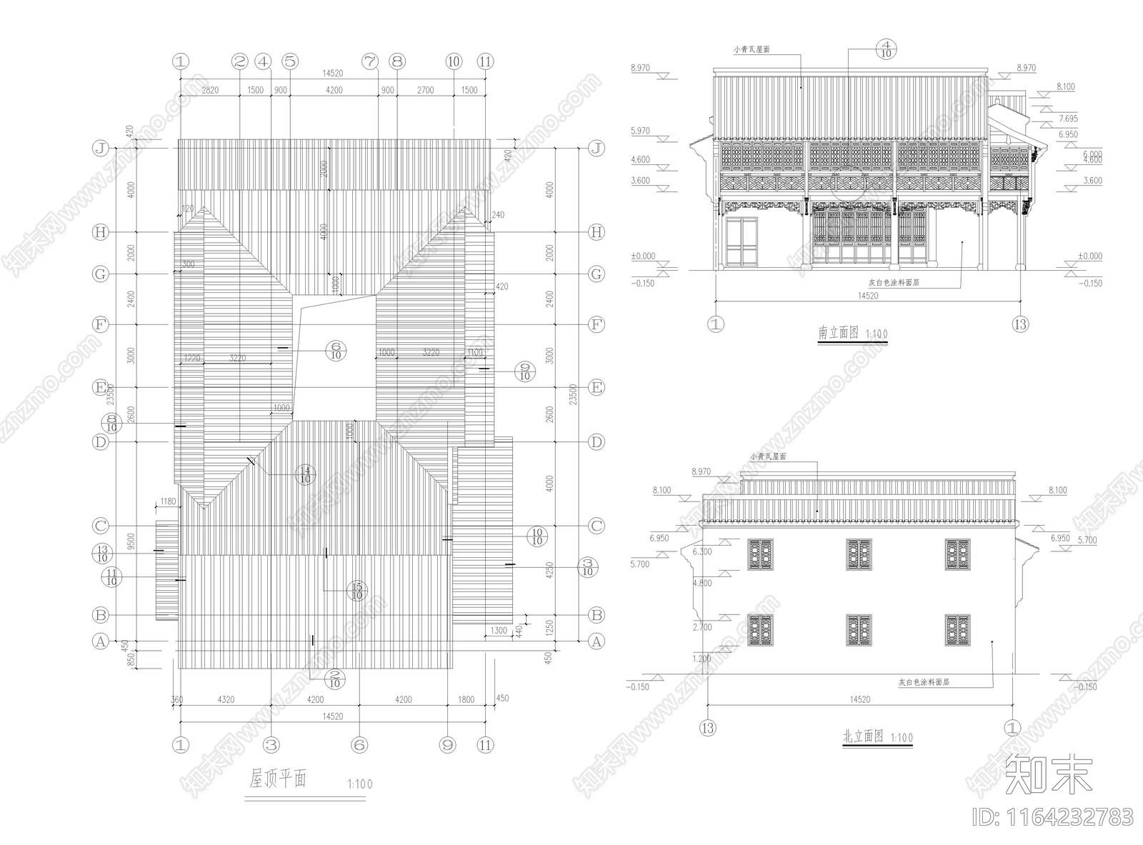 中古古建cad施工图下载【ID:1164232783】