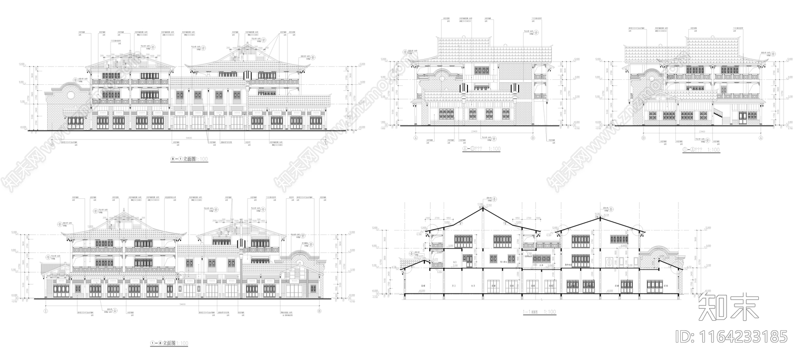 中古古建cad施工图下载【ID:1164233185】