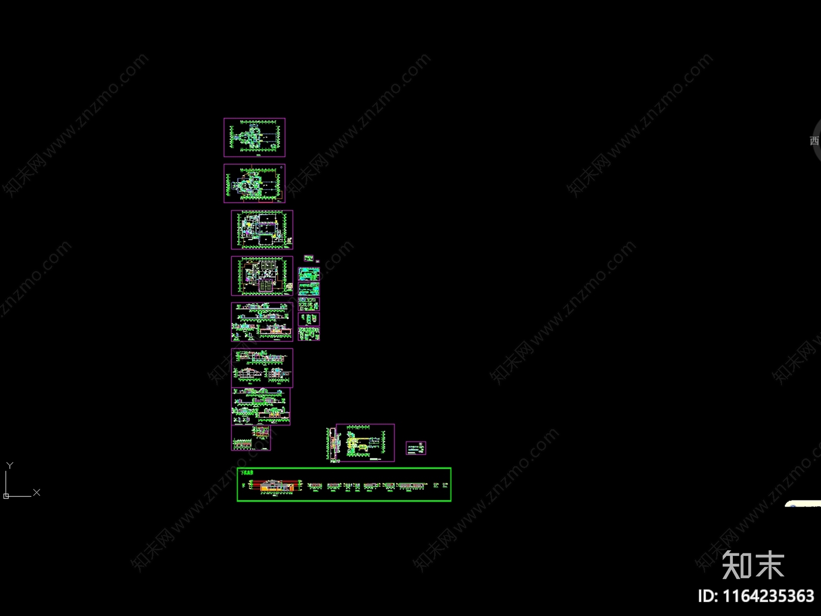 现代会所cad施工图下载【ID:1164235363】