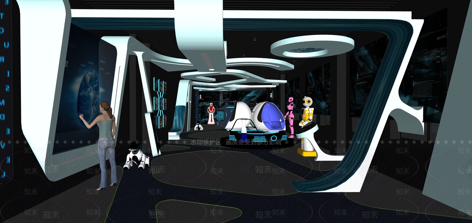 现代其他休闲娱乐空间SU模型下载【ID:1164236884】