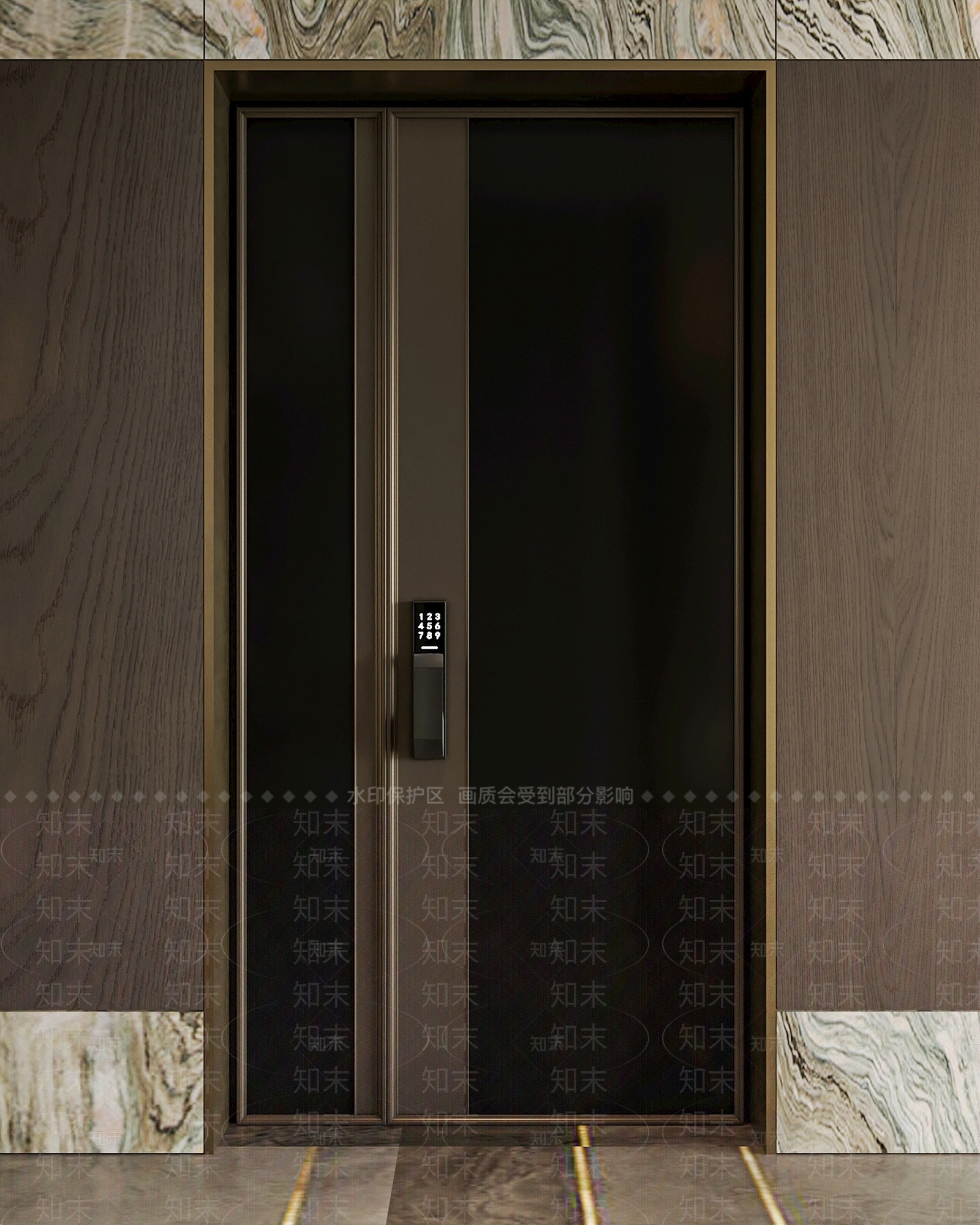 现代轻奢单开门3D模型下载【ID:1164242383】