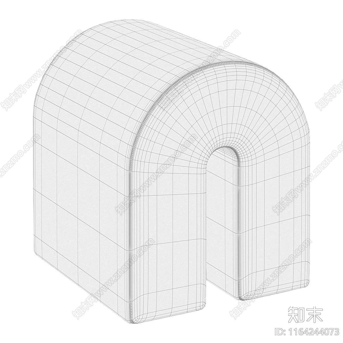 现代沙发凳3D模型下载【ID:1164244073】