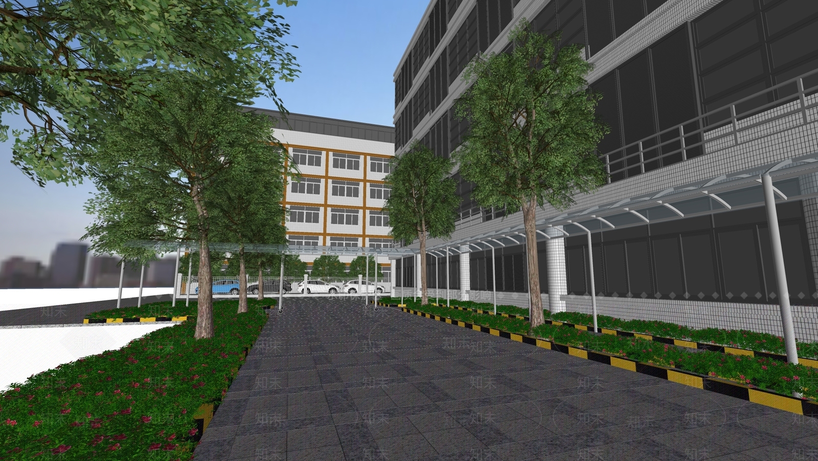 现代其他学校空间SU模型下载【ID:1164244967】