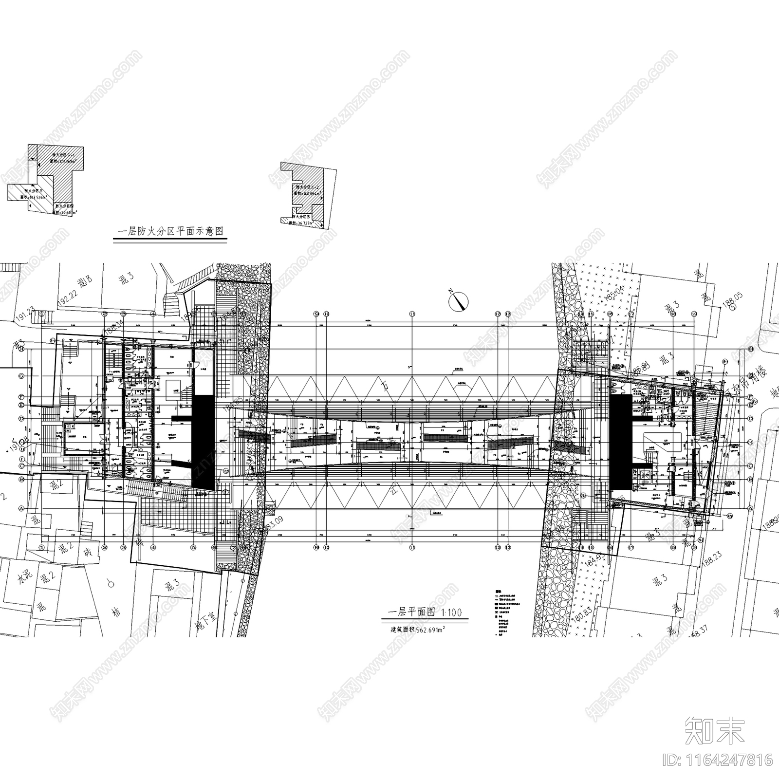 现代新中式美术馆建筑施工图下载【ID:1164247816】