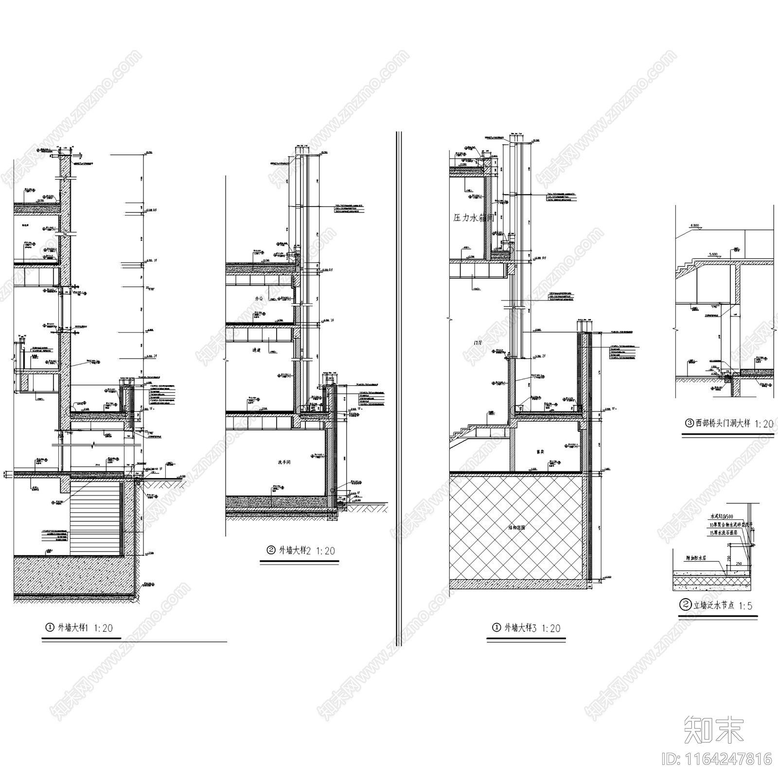 现代新中式美术馆建筑施工图下载【ID:1164247816】