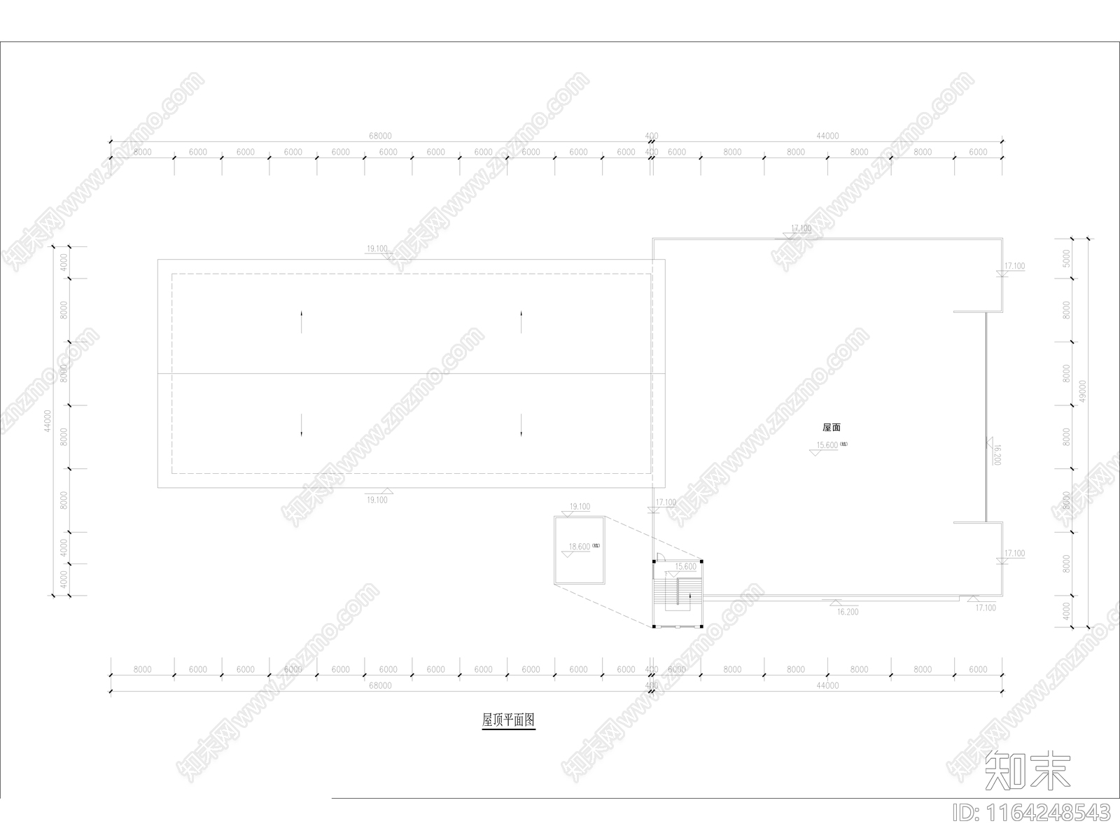 现代学校建筑cad施工图下载【ID:1164248543】